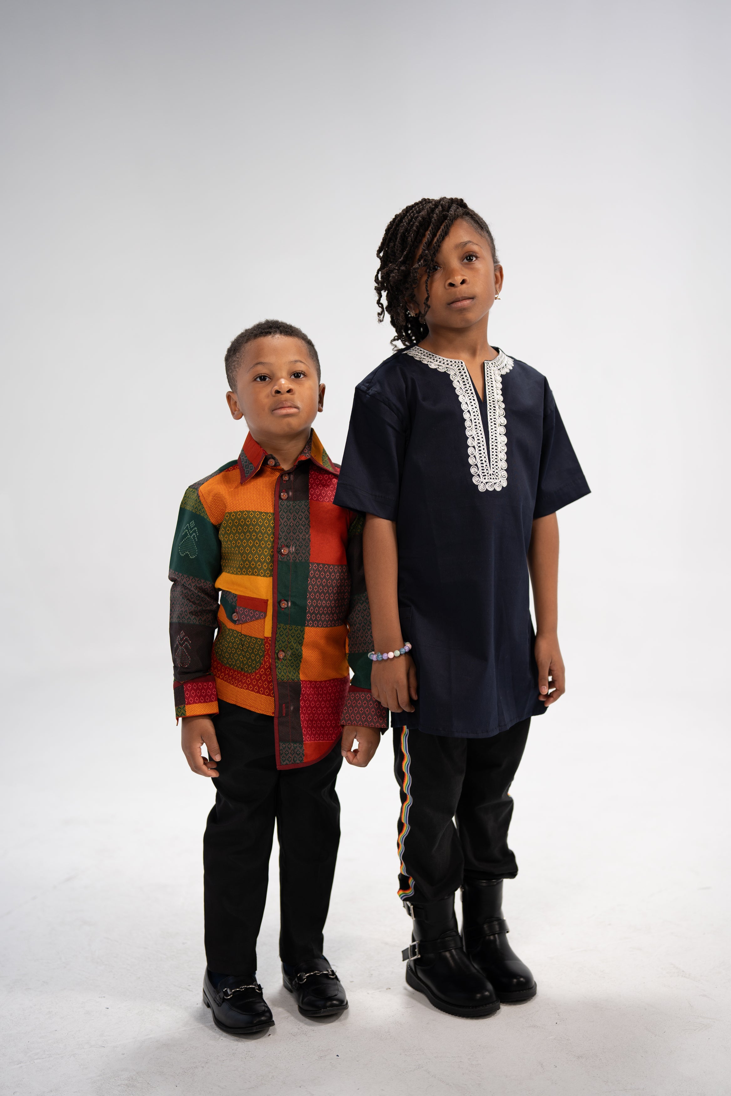 Heritage Girls' and Boy's African Print Shirt- Family Collection