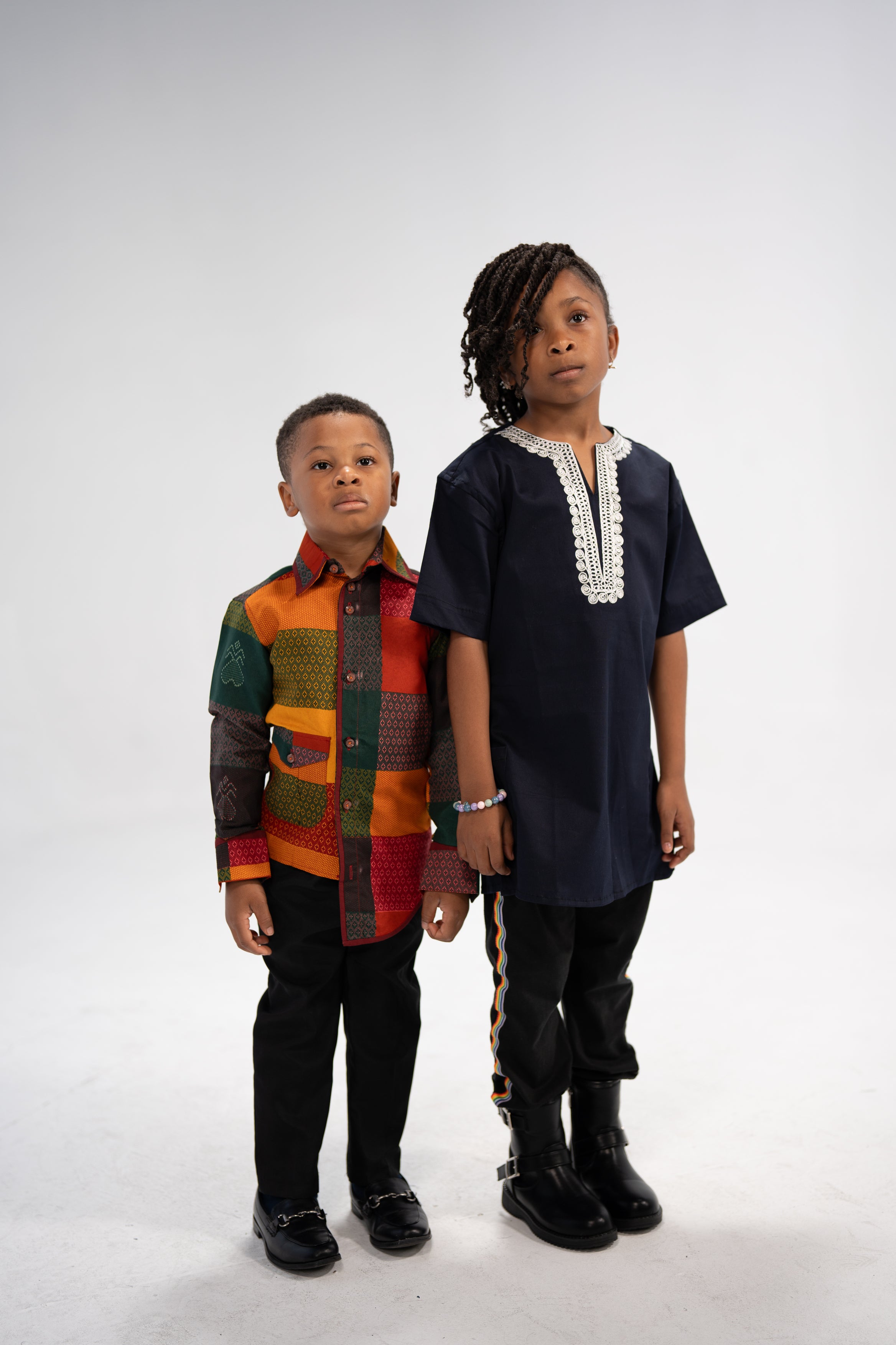 Heritage Girls' and Boy's African Print Shirt- Family Collection