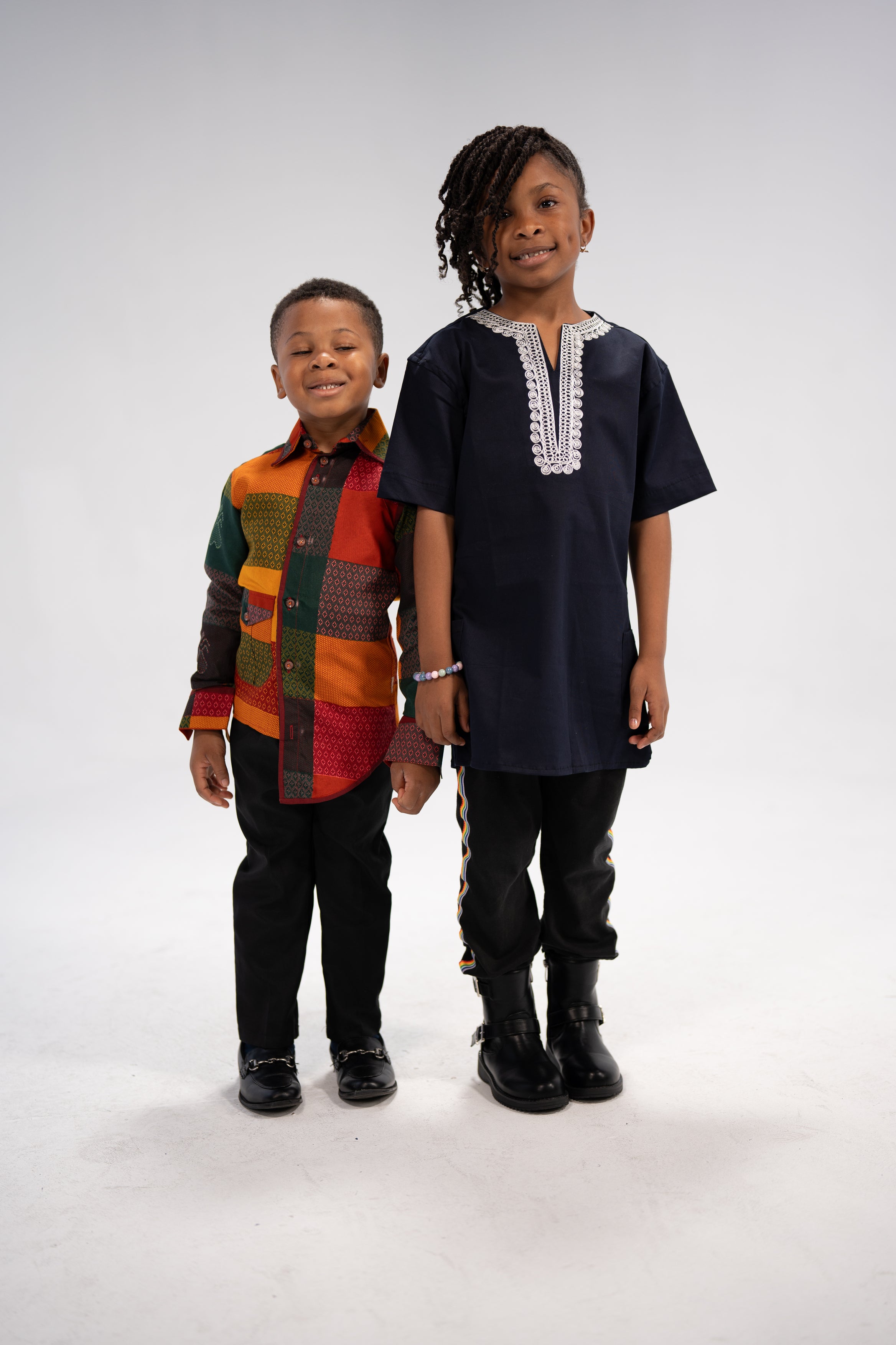 Heritage Girls' and Boy's African Print Shirt- Family Collection
