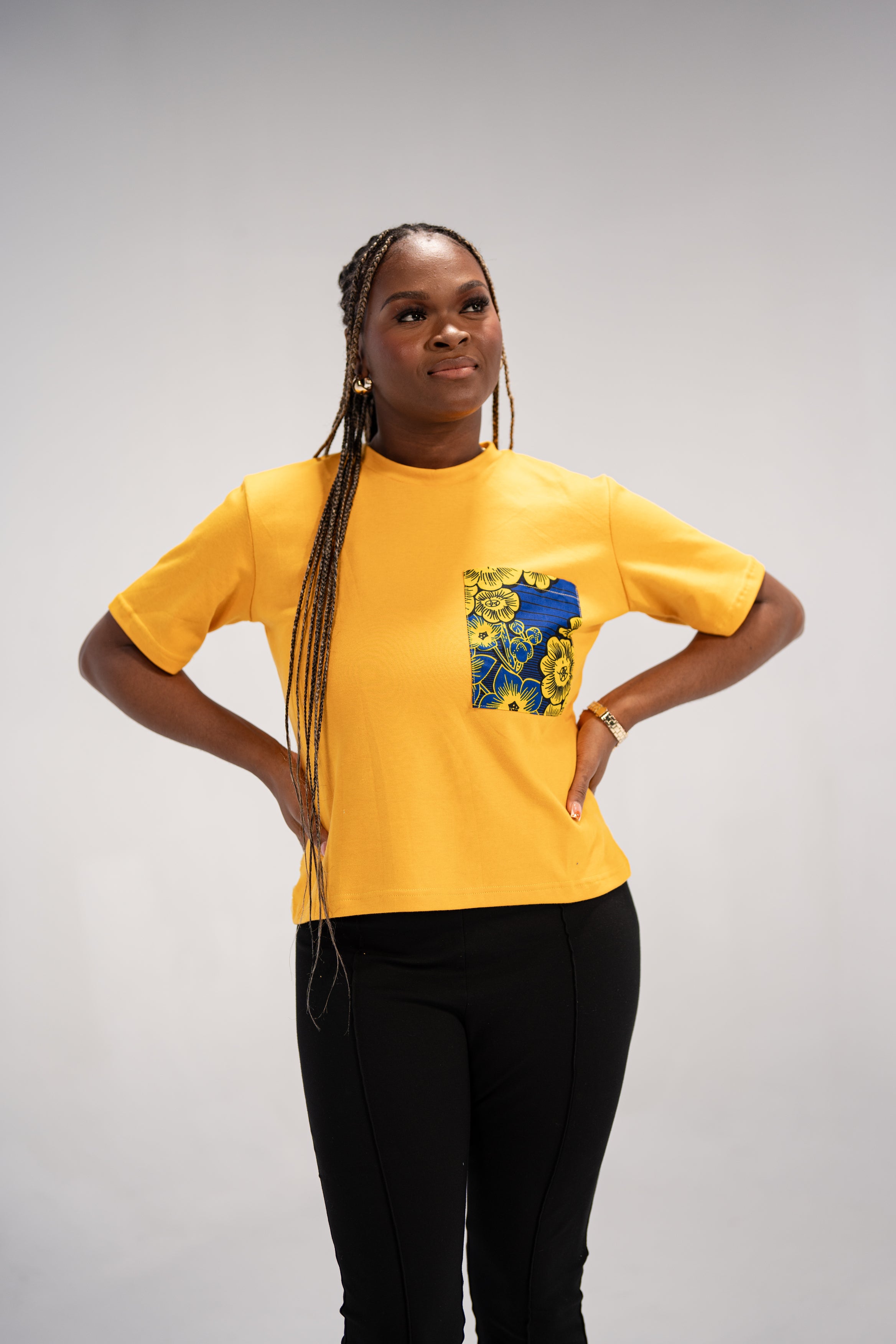 Anuli Women's African Print T-Shirt (African Print)