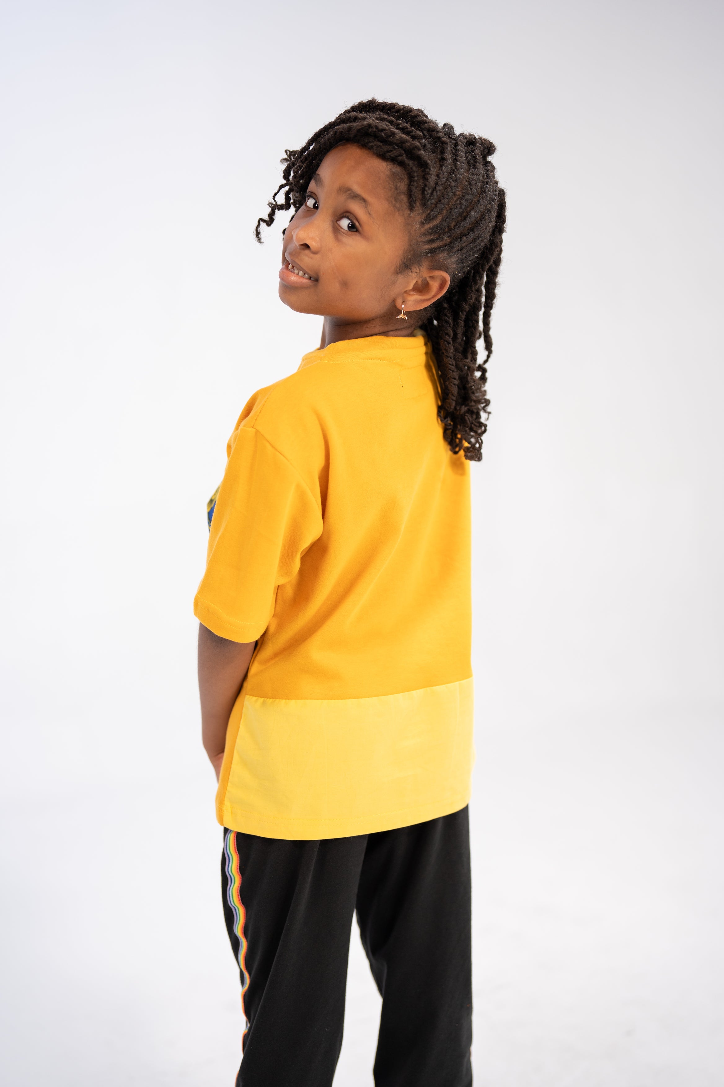 Anuli Girl's African Print T-Shirt (African Print)