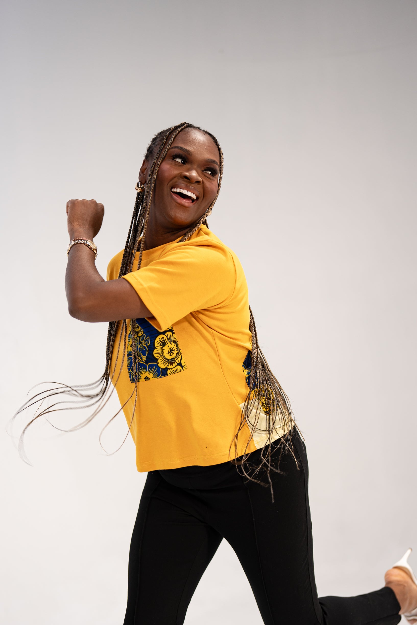 Anuli Women's African Print T-Shirt (African Print)