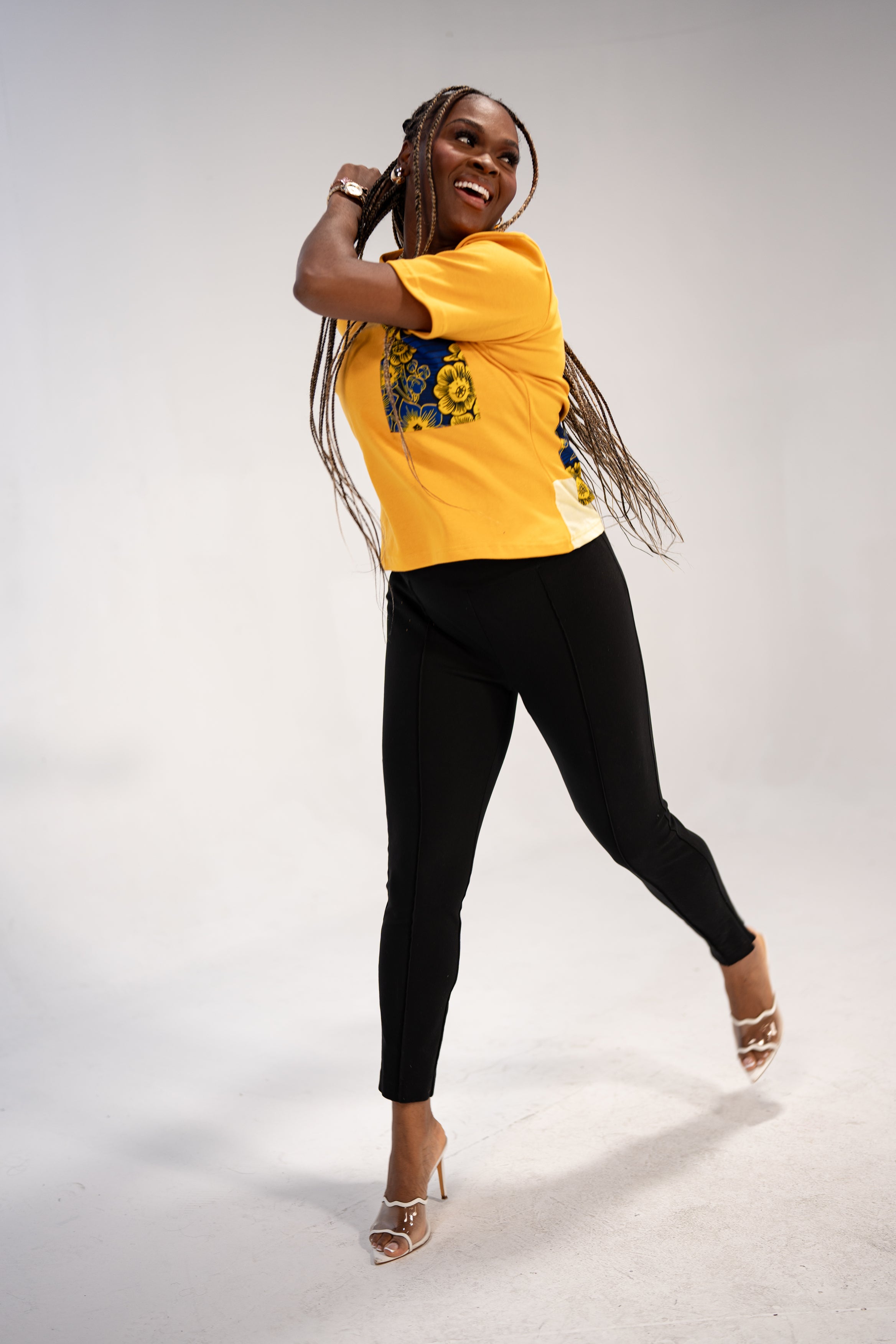 Anuli Women's African Print T-Shirt (African Print)