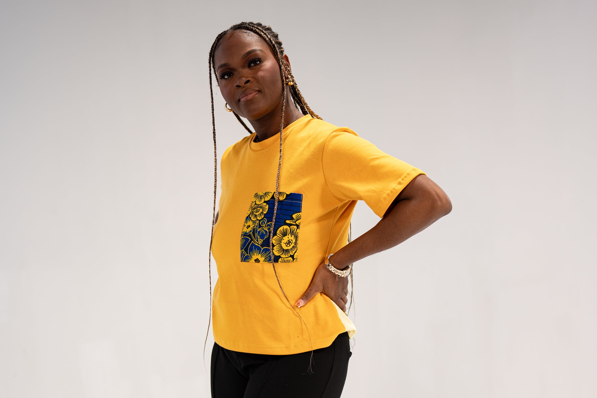 Anuli Women's African Print T-Shirt (African Print)