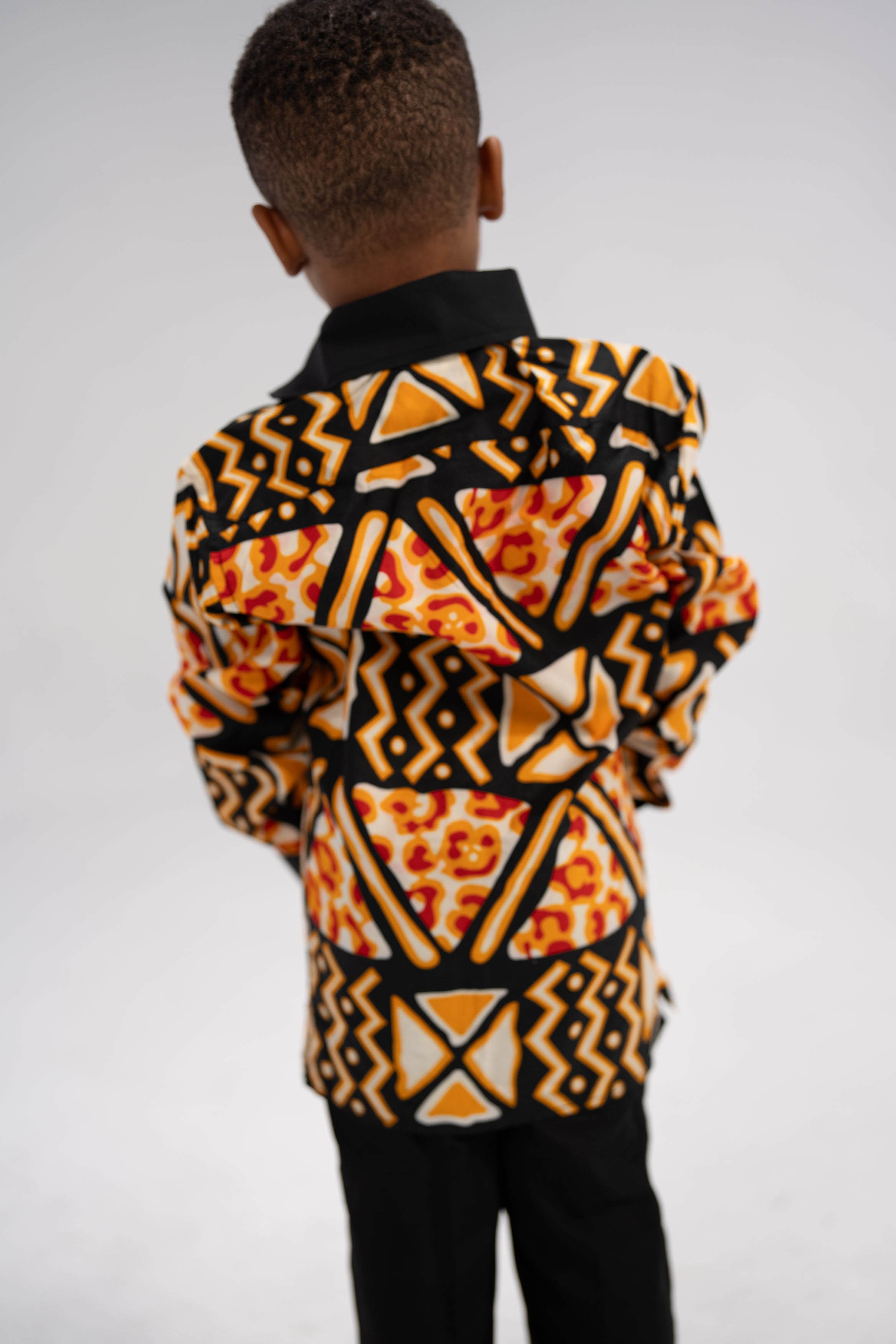 Dayo Kid's African Print Shirt (Print on cotton)