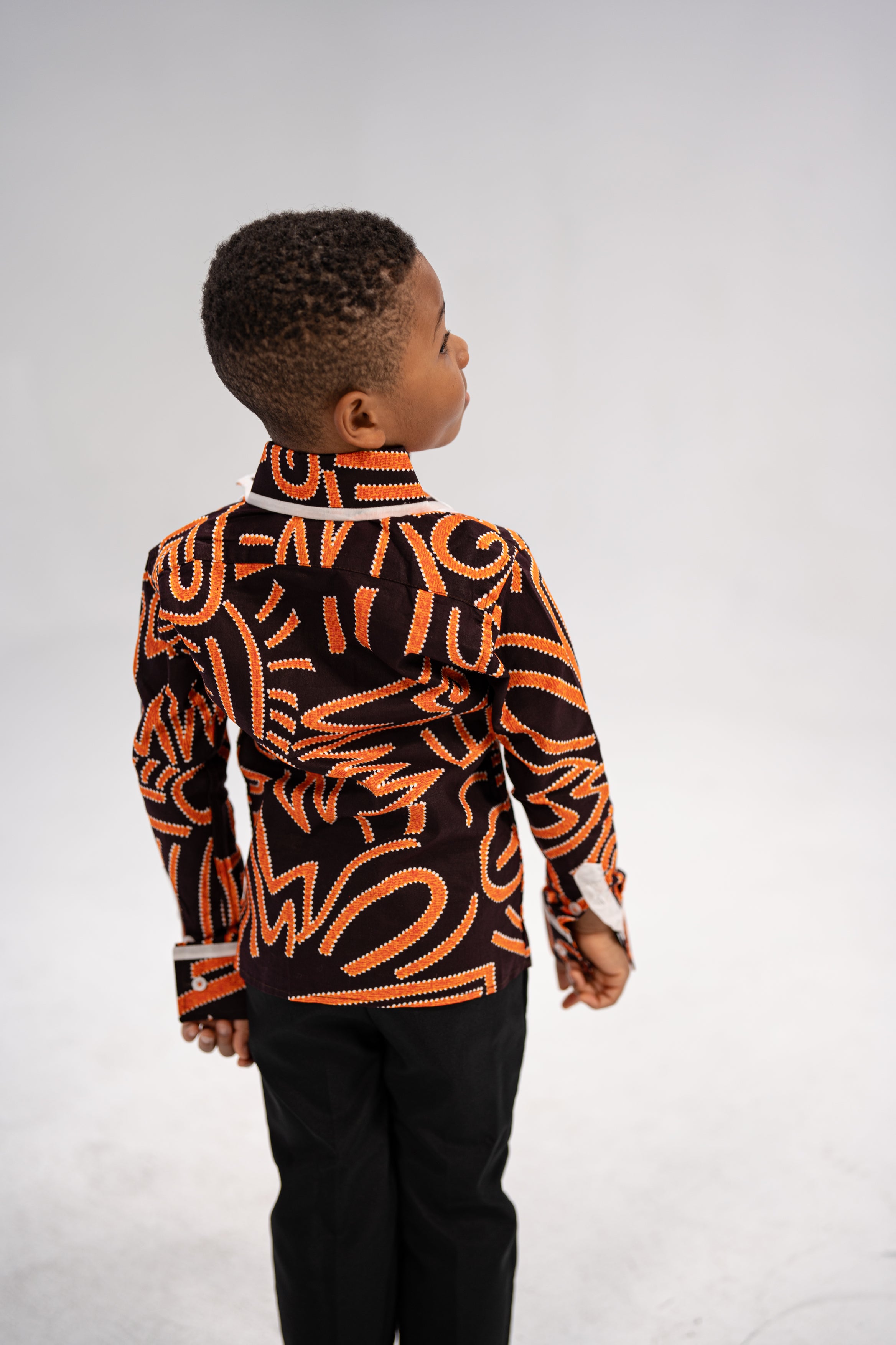 Aminu Kid's African Print Shirt (Print on Cotton)