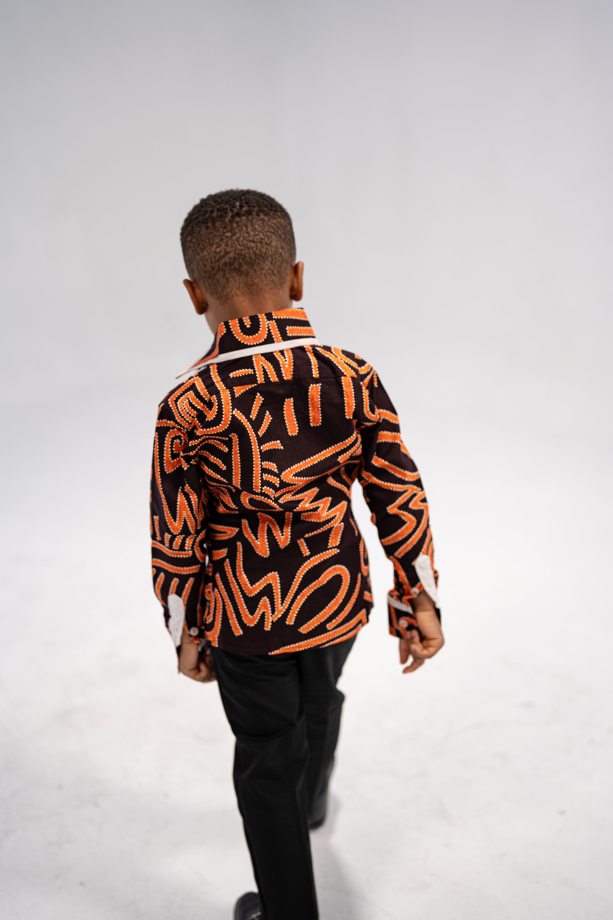 Aminu Kid's African Print Shirt (Print on Cotton)