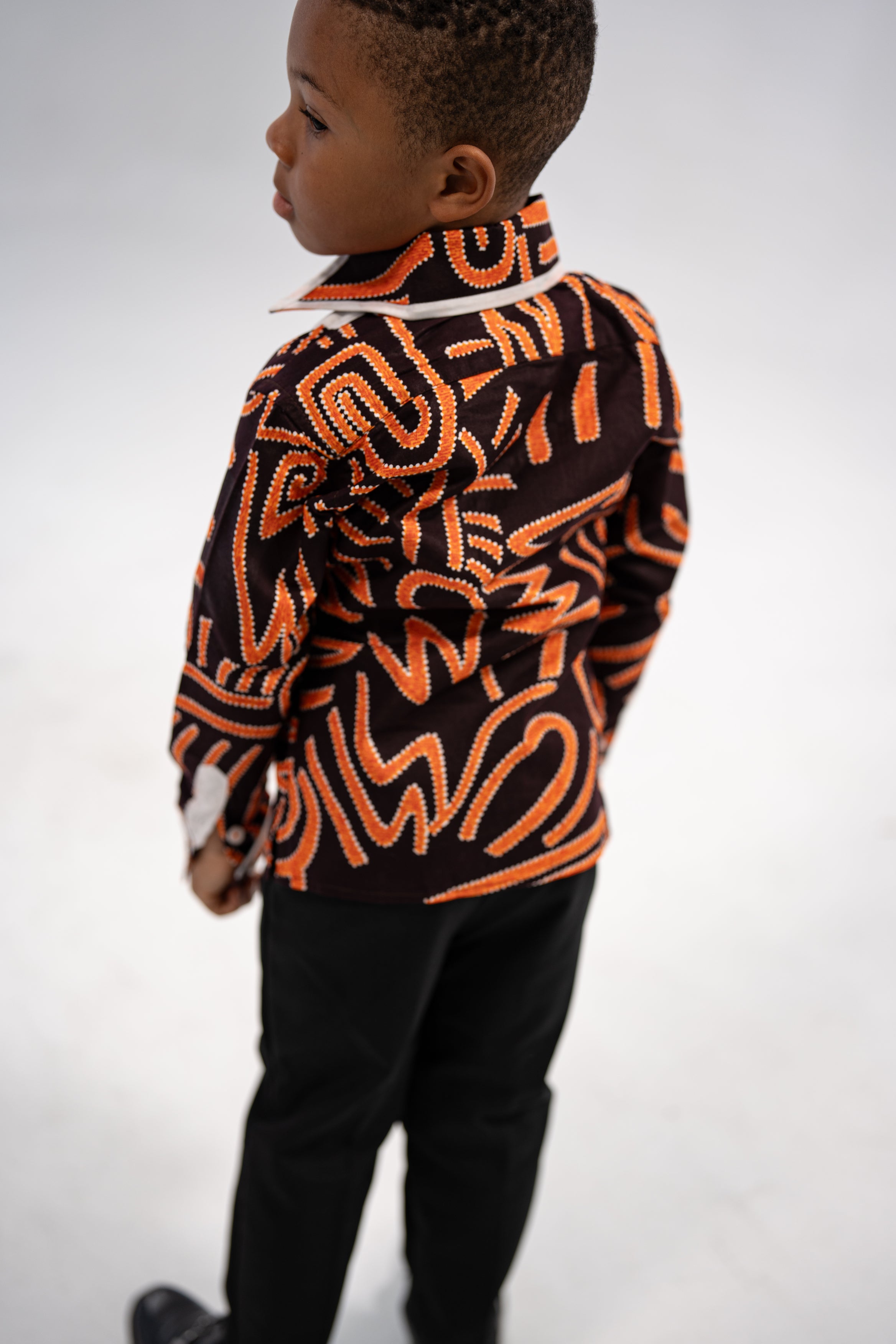 Aminu Kid's African Print Shirt (Print on Cotton)