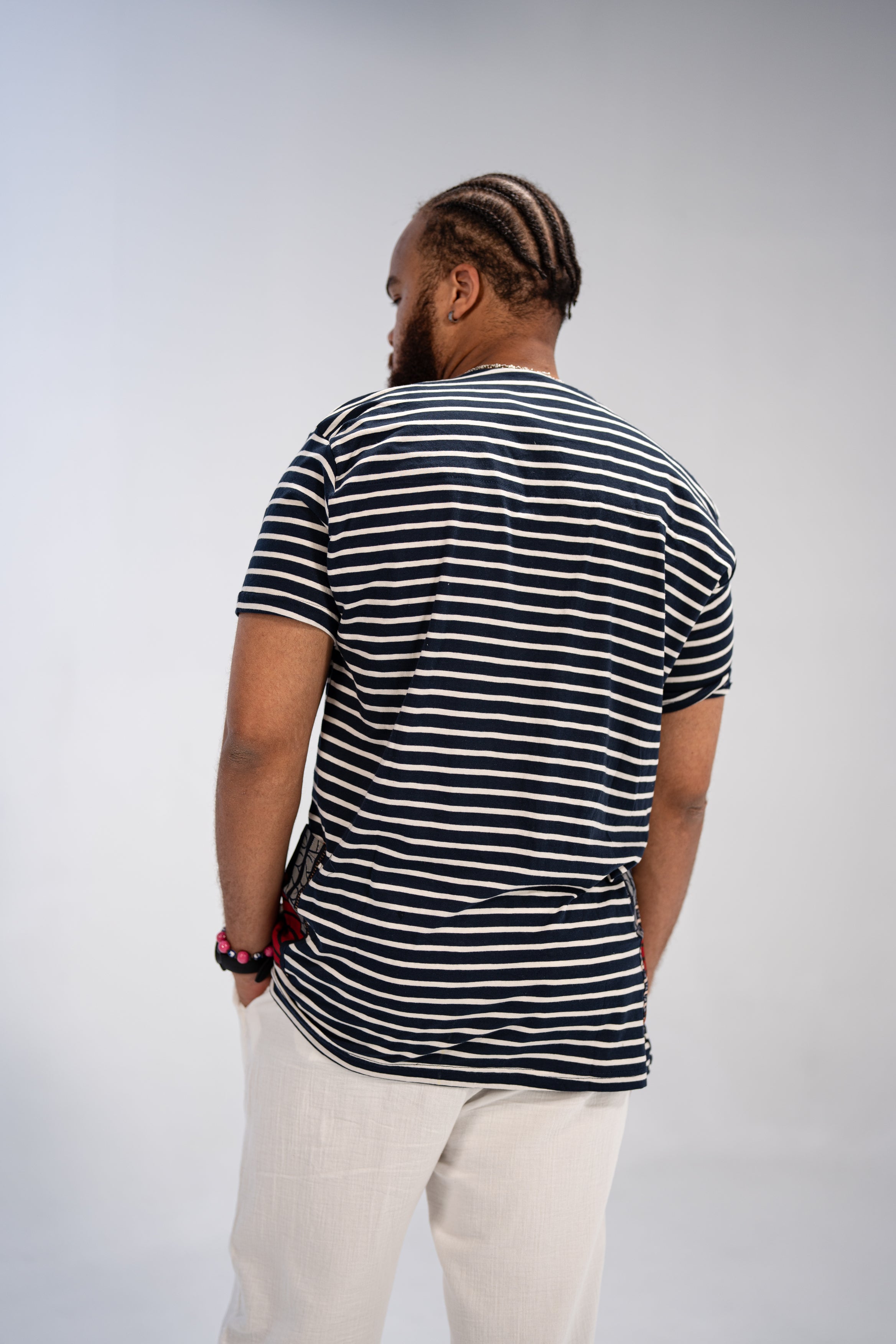 Achike Men's African Print T-Shirt (Print on Cotton)