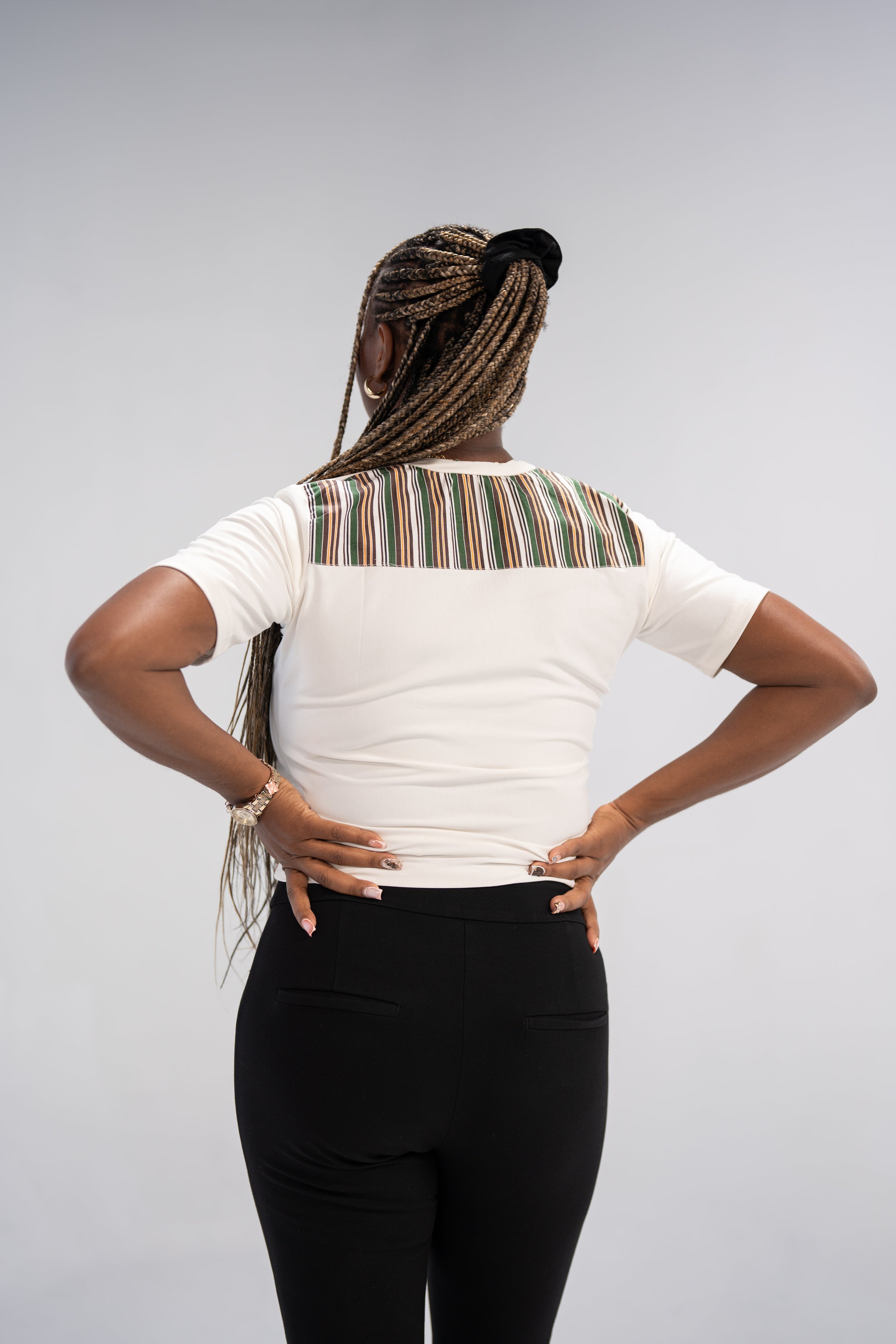 Adeola Women's African Print Top (Print Patchwork)