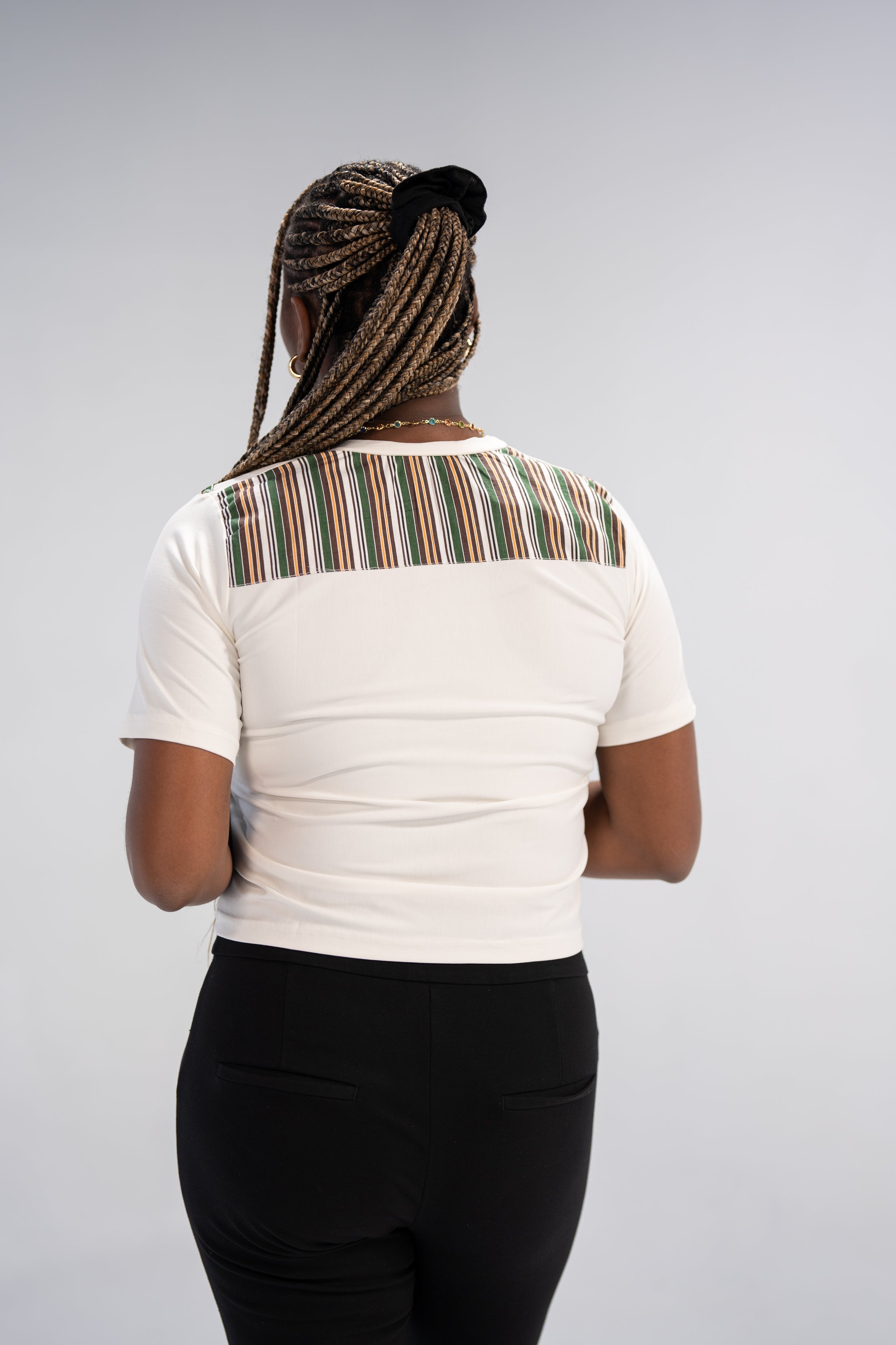 Adeola Women's African Print Top (Print Patchwork)