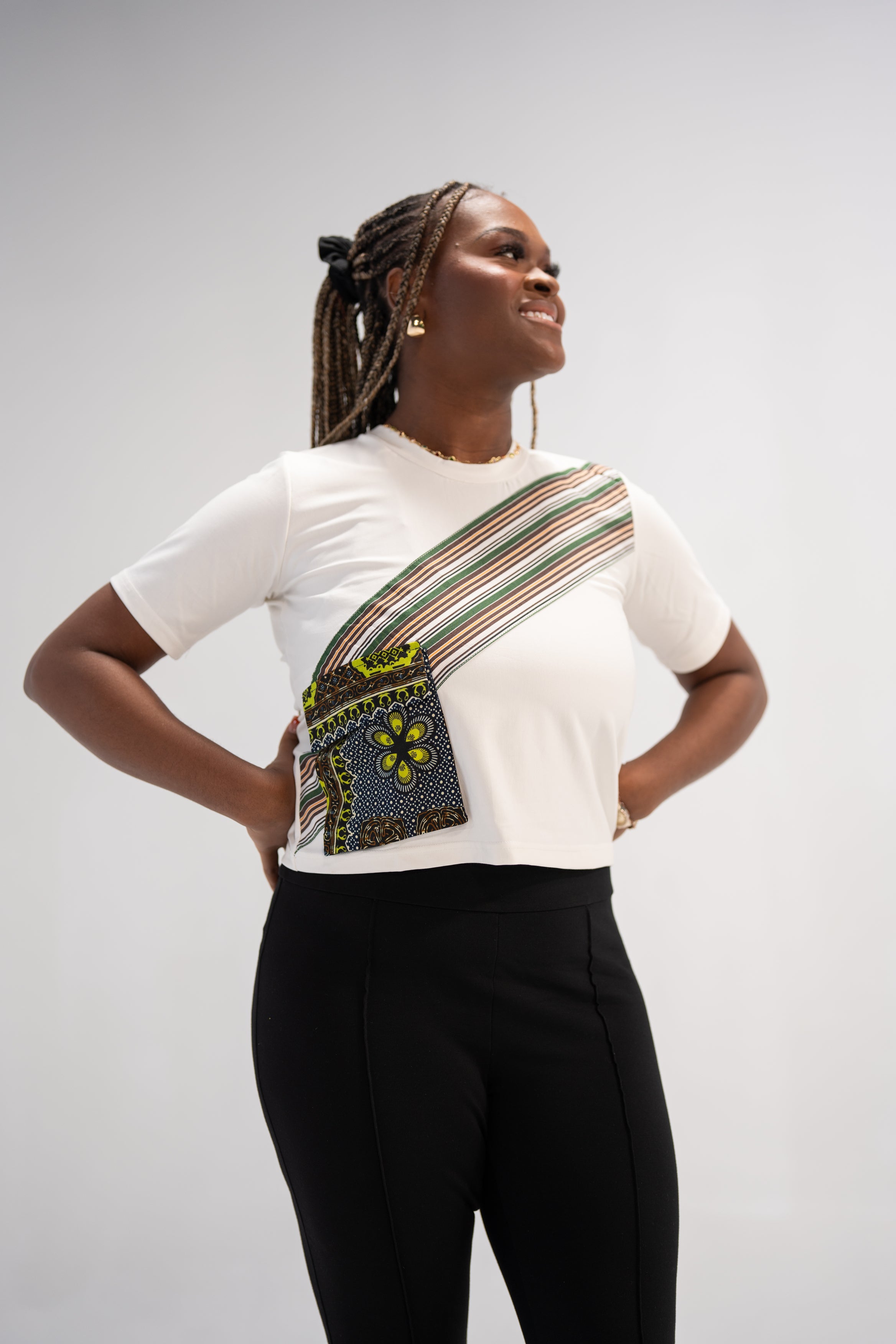 Adeola Women's African Print Top (Print Patchwork)