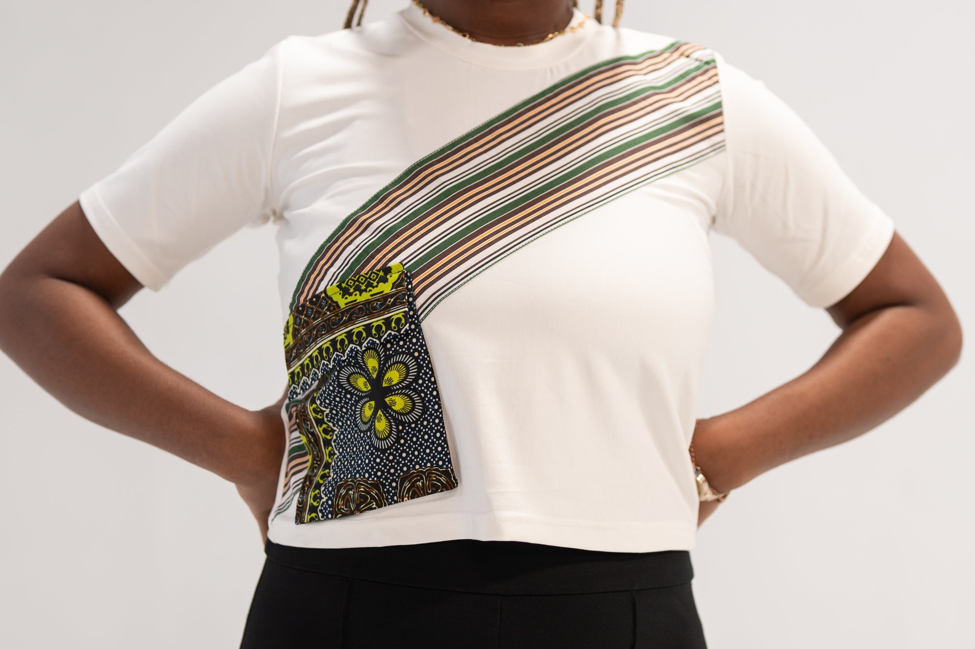 Adeola Women's African Print Top (Print Patchwork)