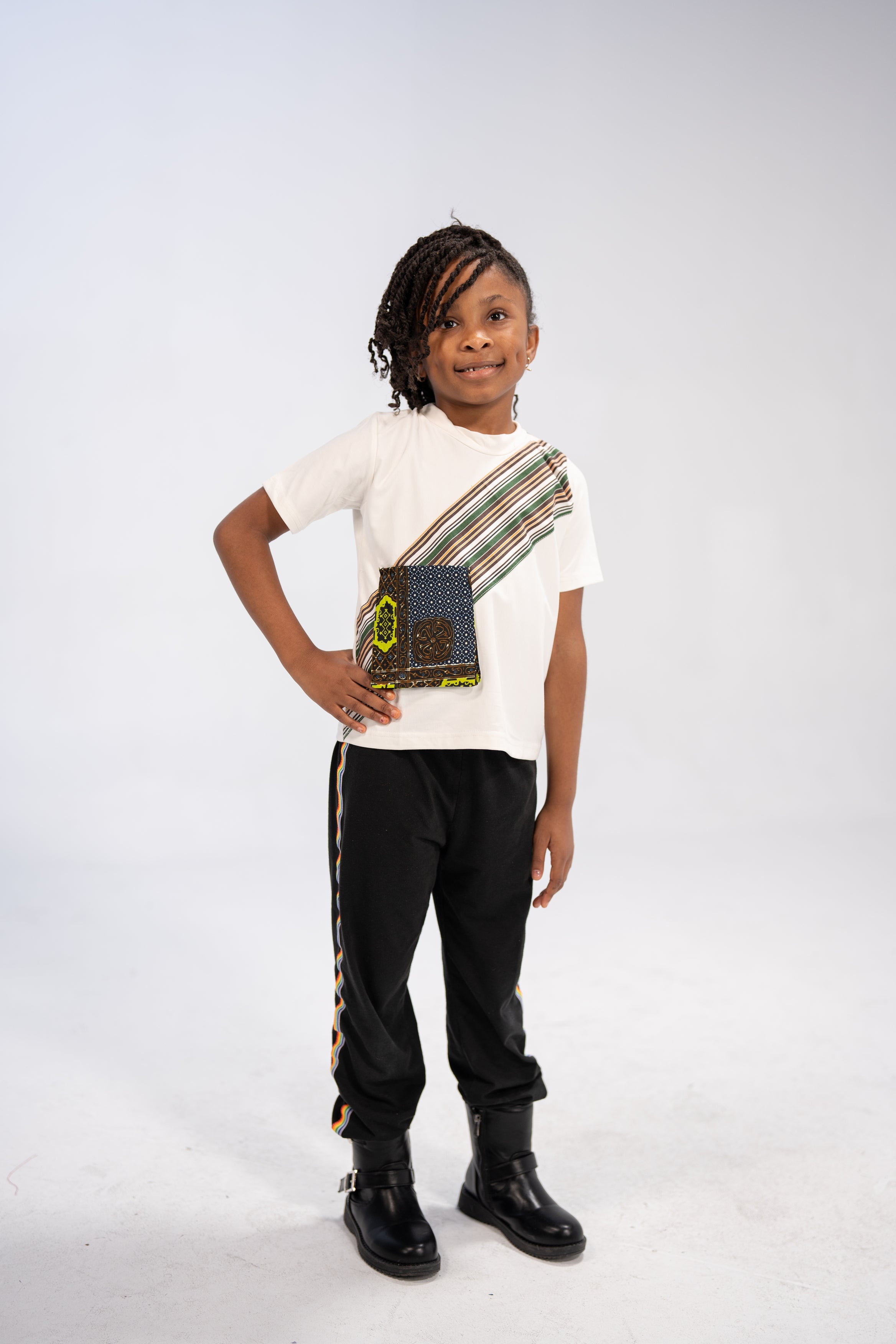 Debisi Kid's African Print Top (Print Patchwork)
