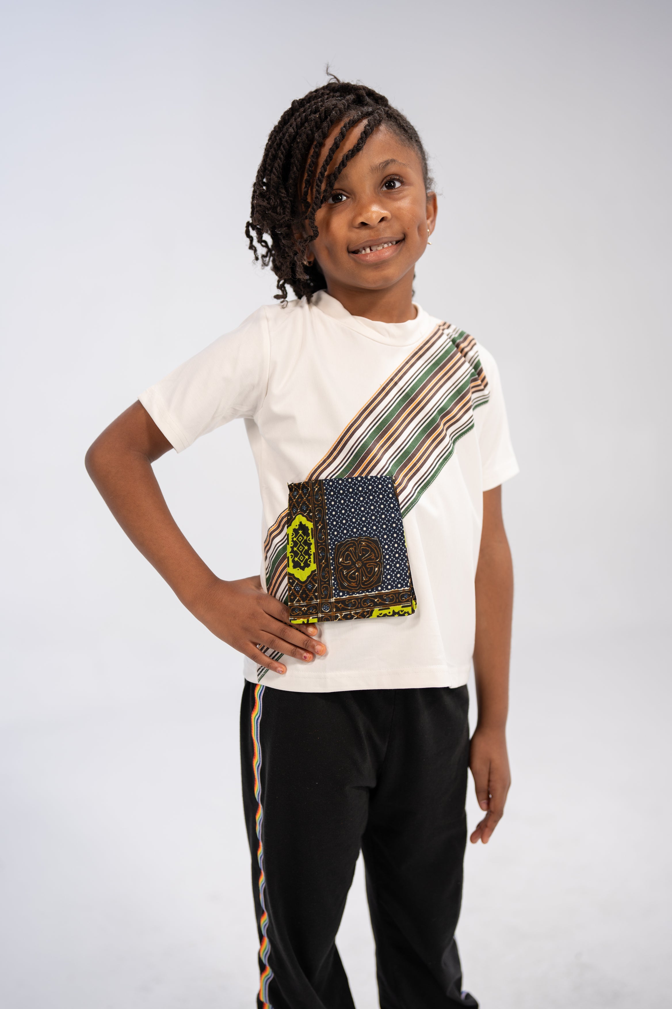 Debisi Kid's African Print Top (Print Patchwork)