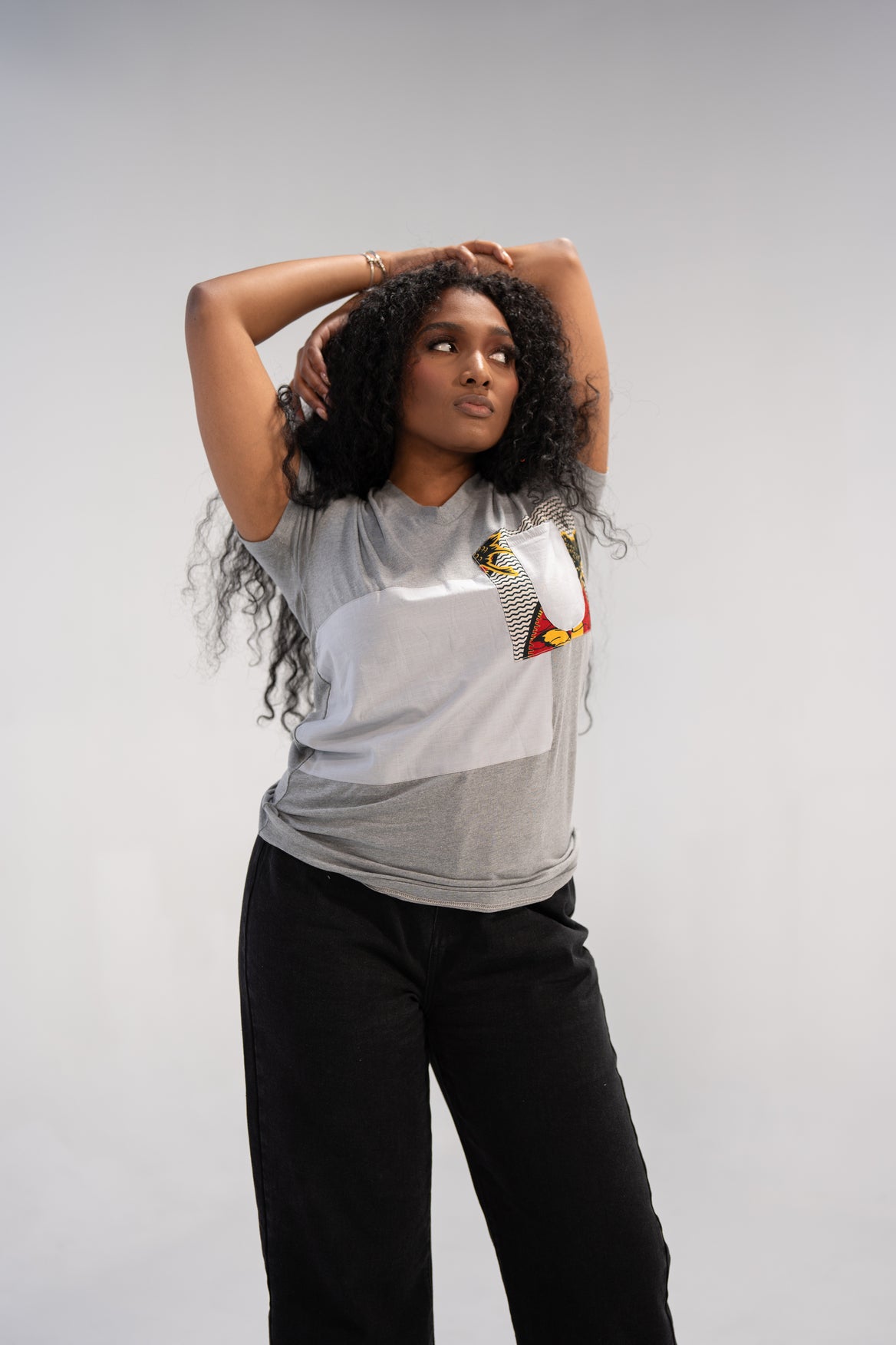 Chinelo Women's African Print Top (Print Patchwork)