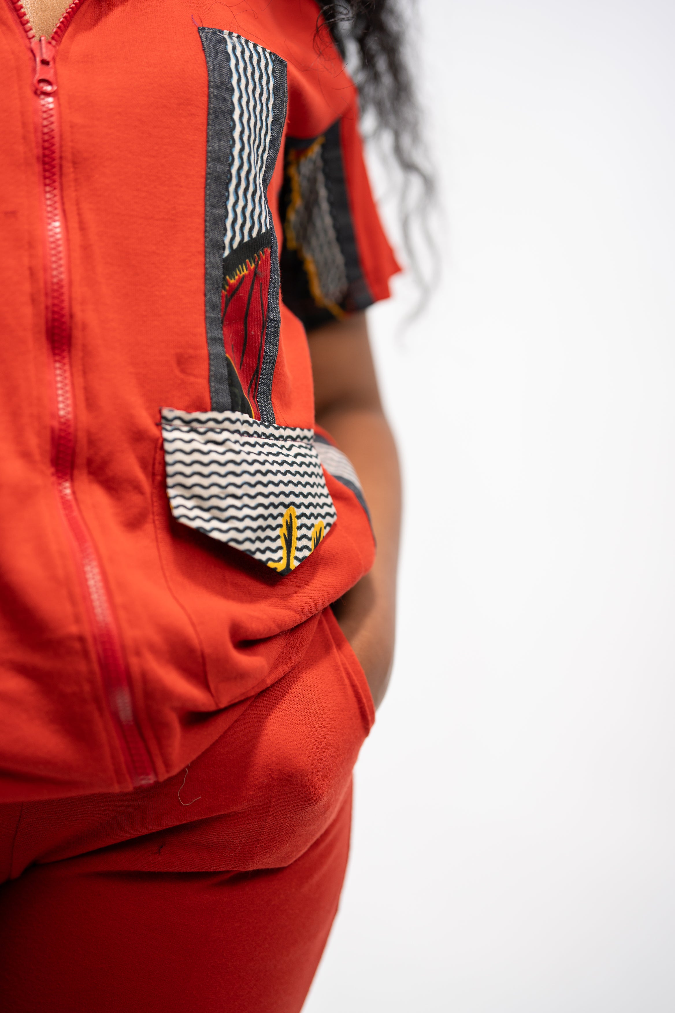 Anwuli Women's African Print Top and Shorts Assemblage (Print on Cotton)