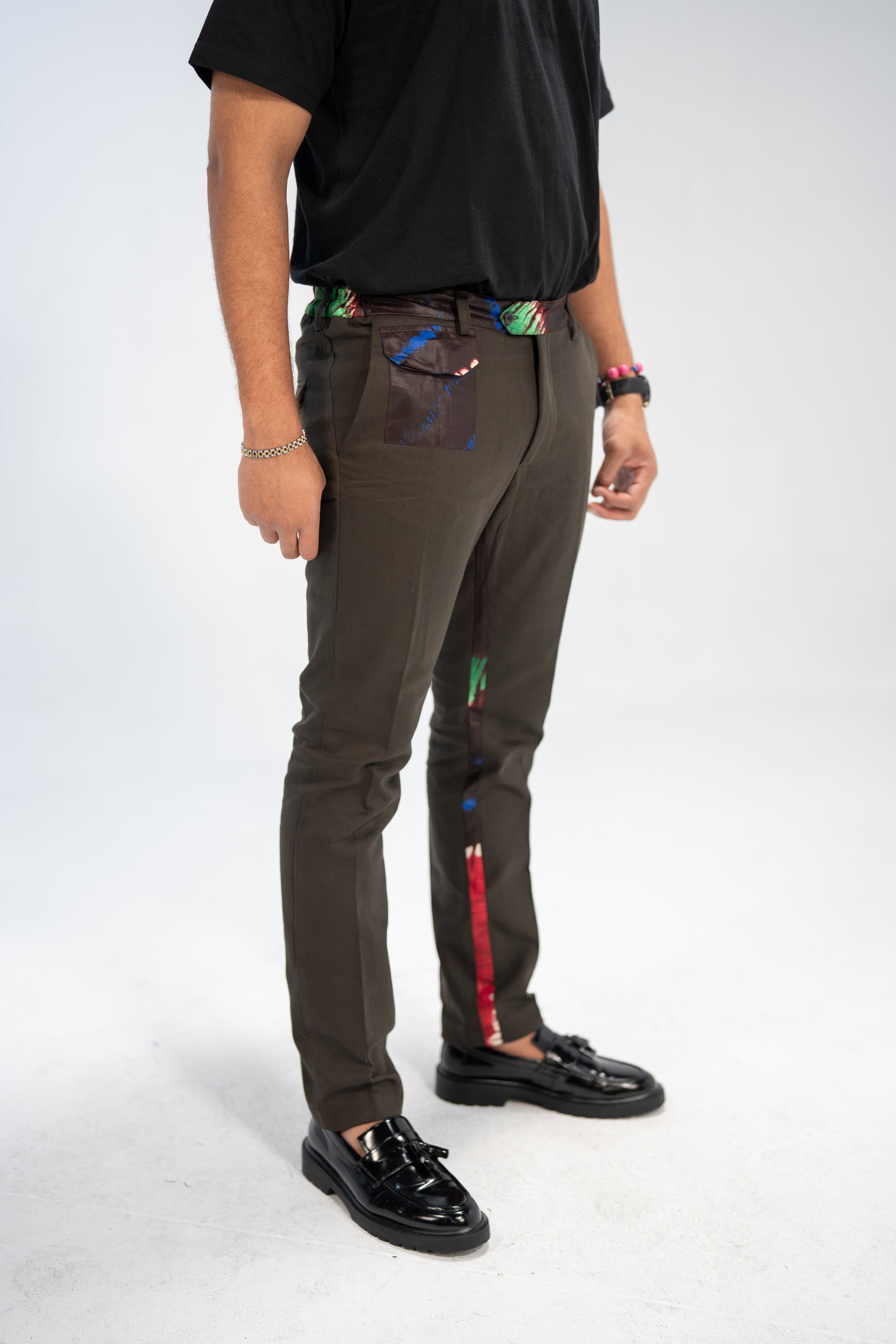 Remi Men's African Print Trousers (Adire on Cotton)