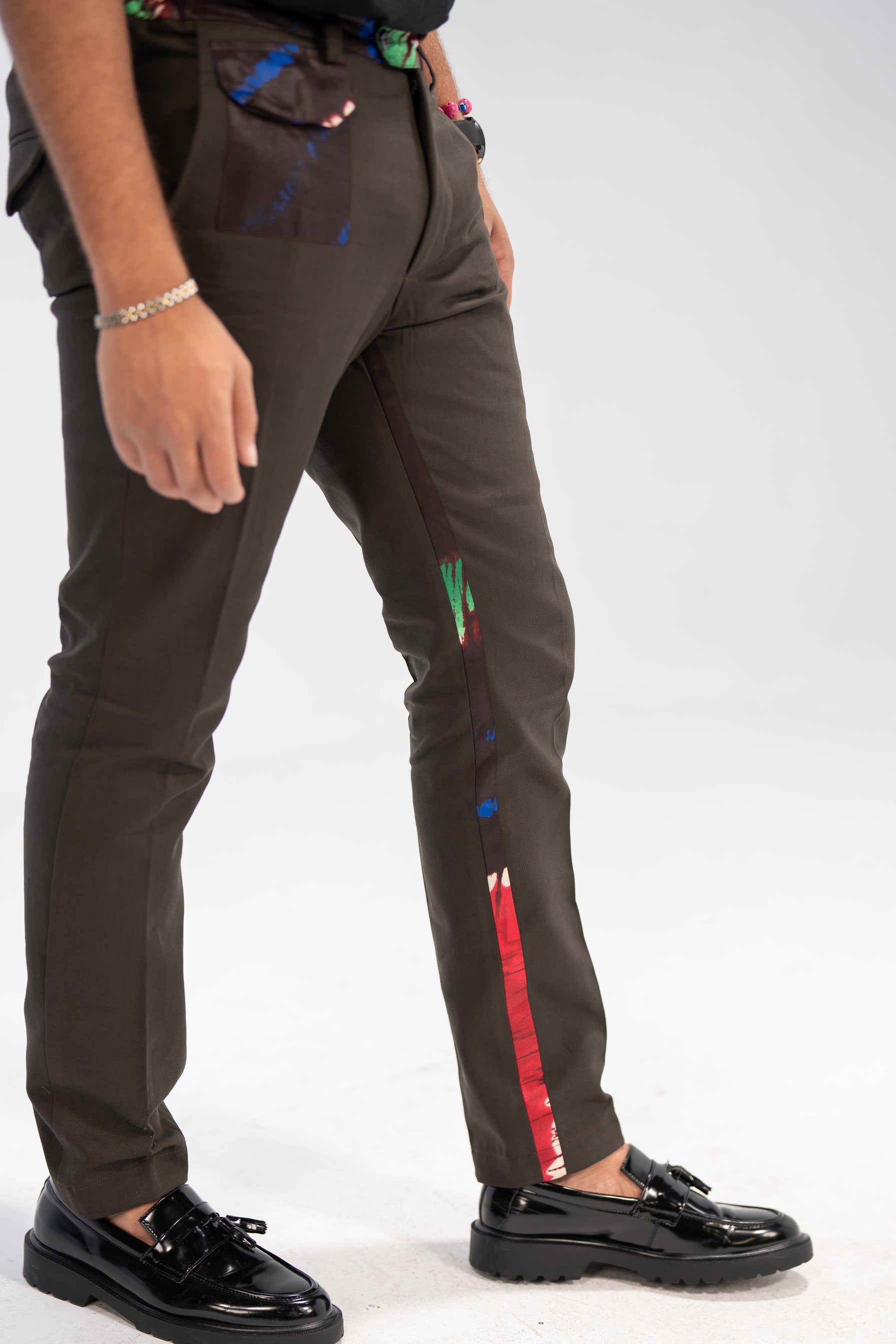 Remi Men's African Print Trousers (Adire on Cotton)