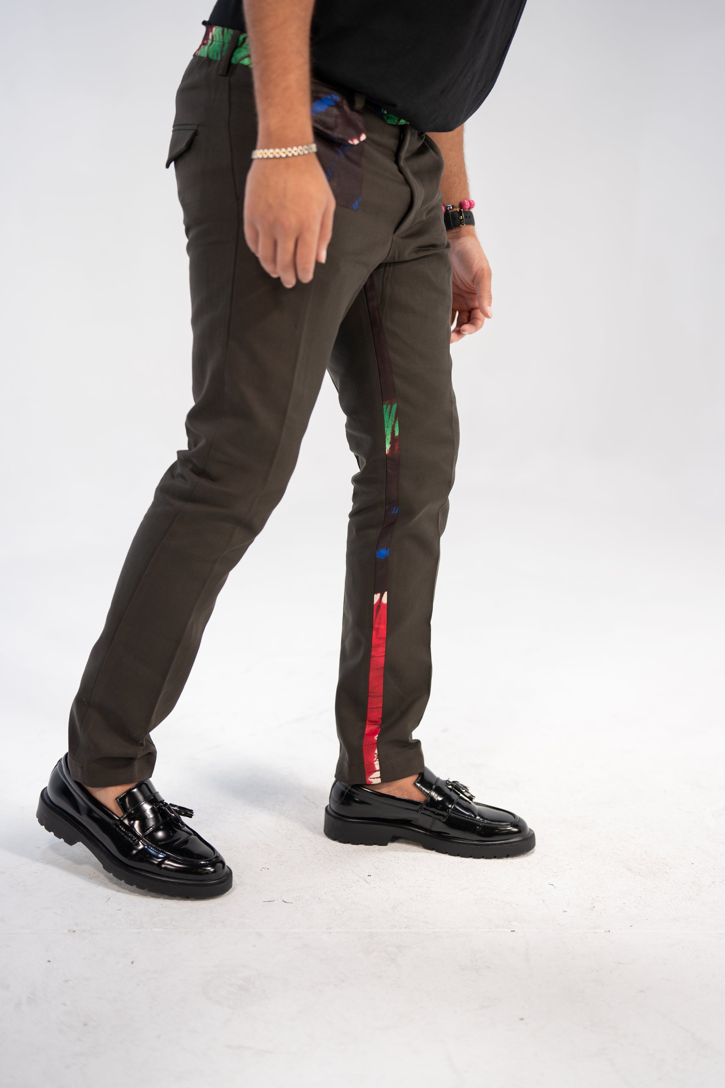 Remi Men's African Print Trousers (Adire on Cotton)