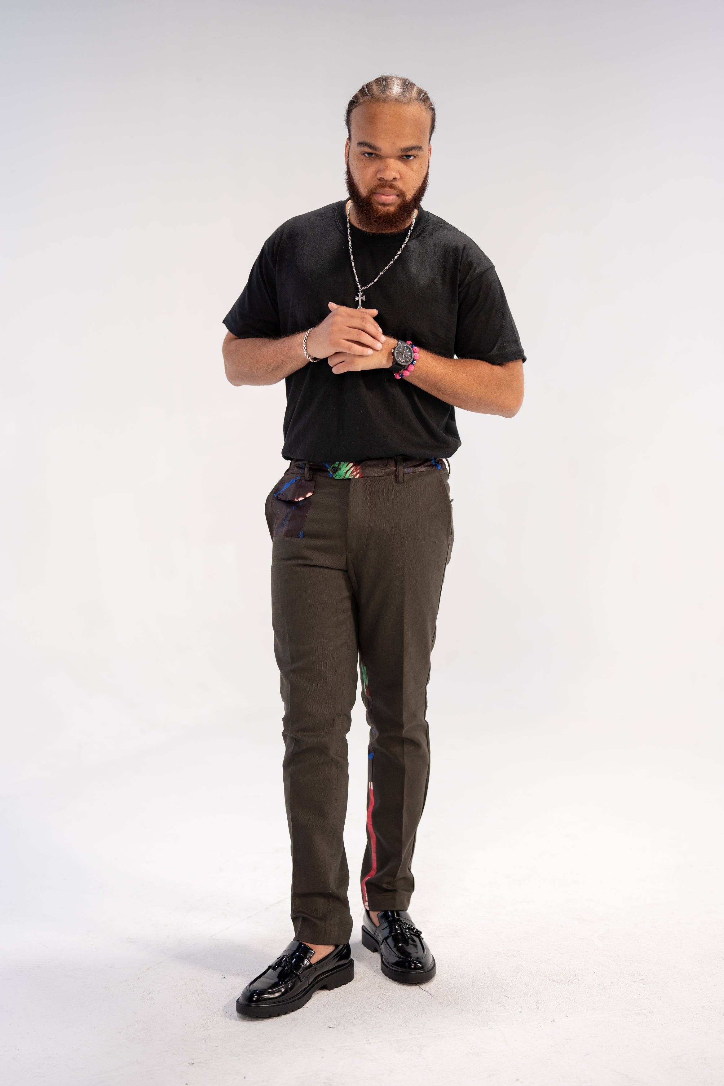 Remi Men's African Print Trousers (Adire on Cotton)