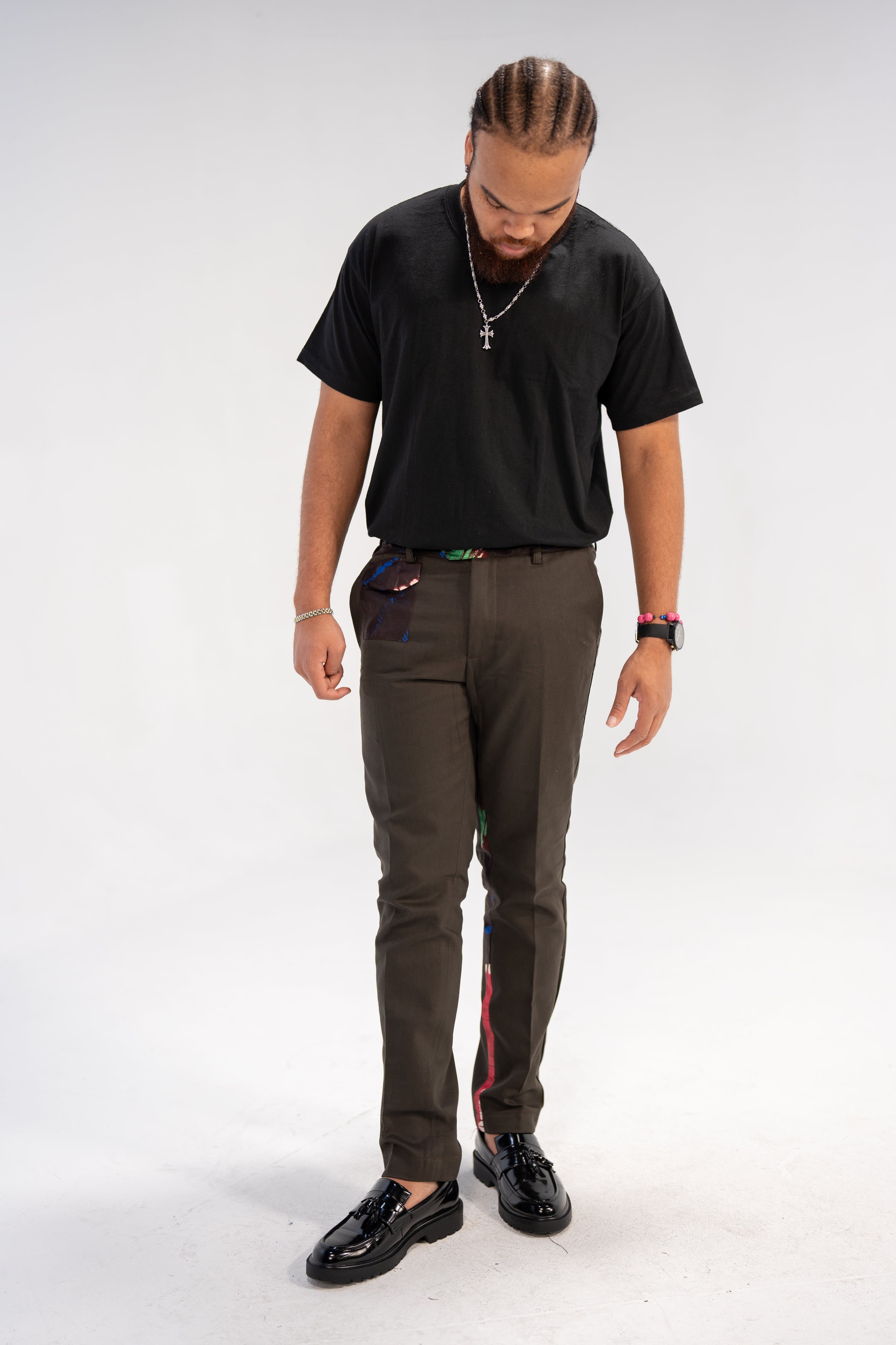 Remi Men's African Print Trousers (Adire on Cotton)