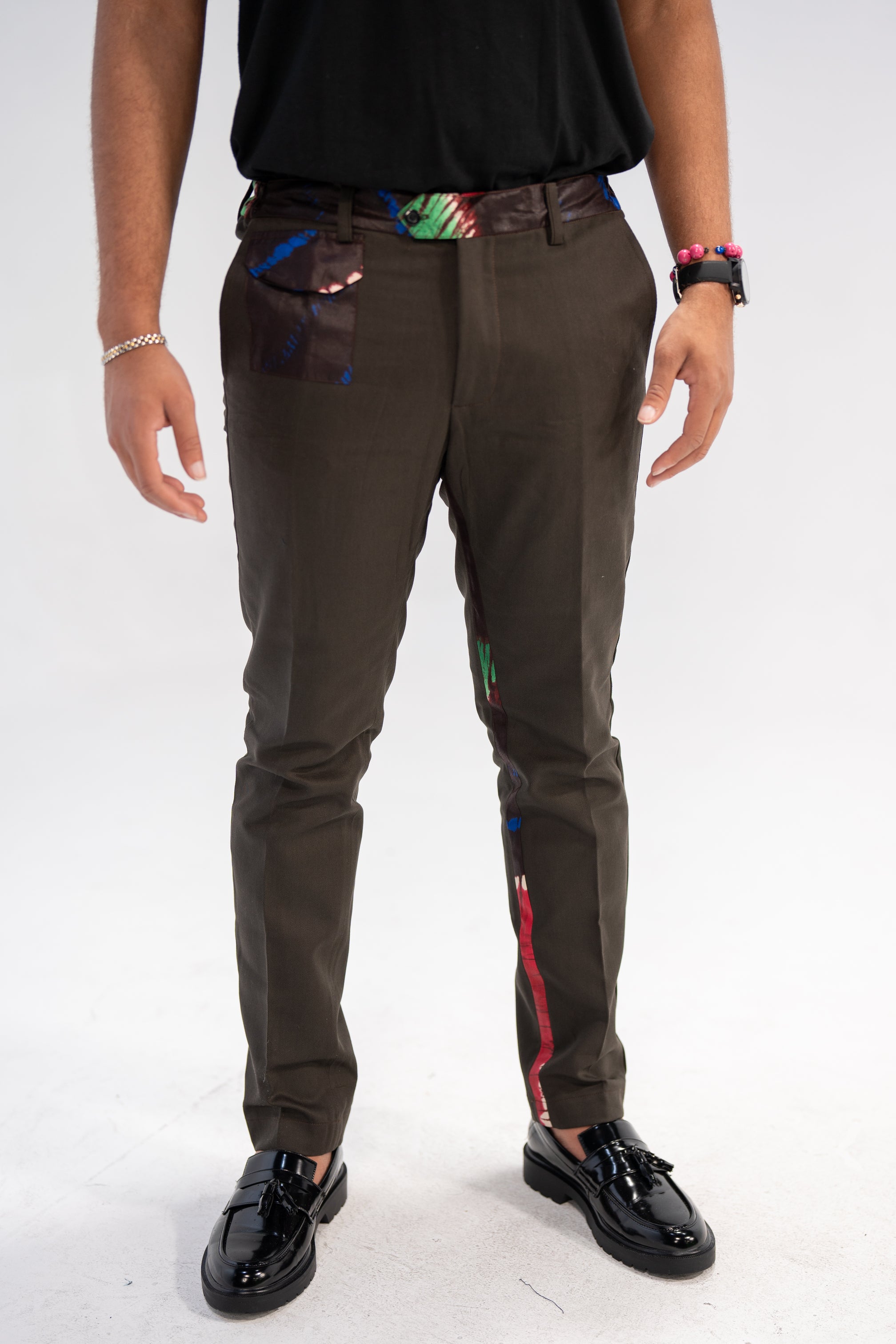 Remi Men's African Print Trousers (Adire on Cotton)
