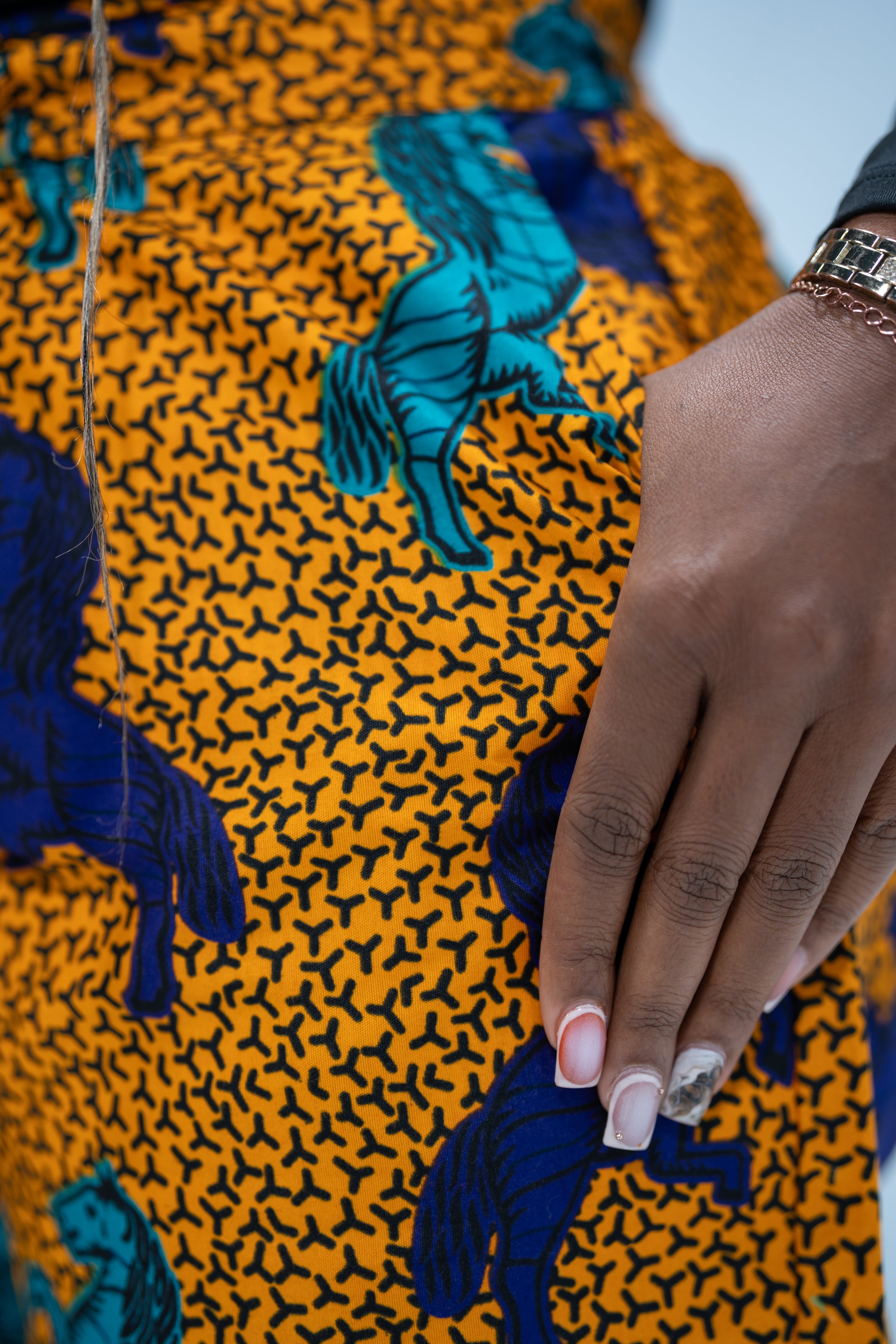 Munachi Essence High-Waist African Print Shorts (Ankara Print)