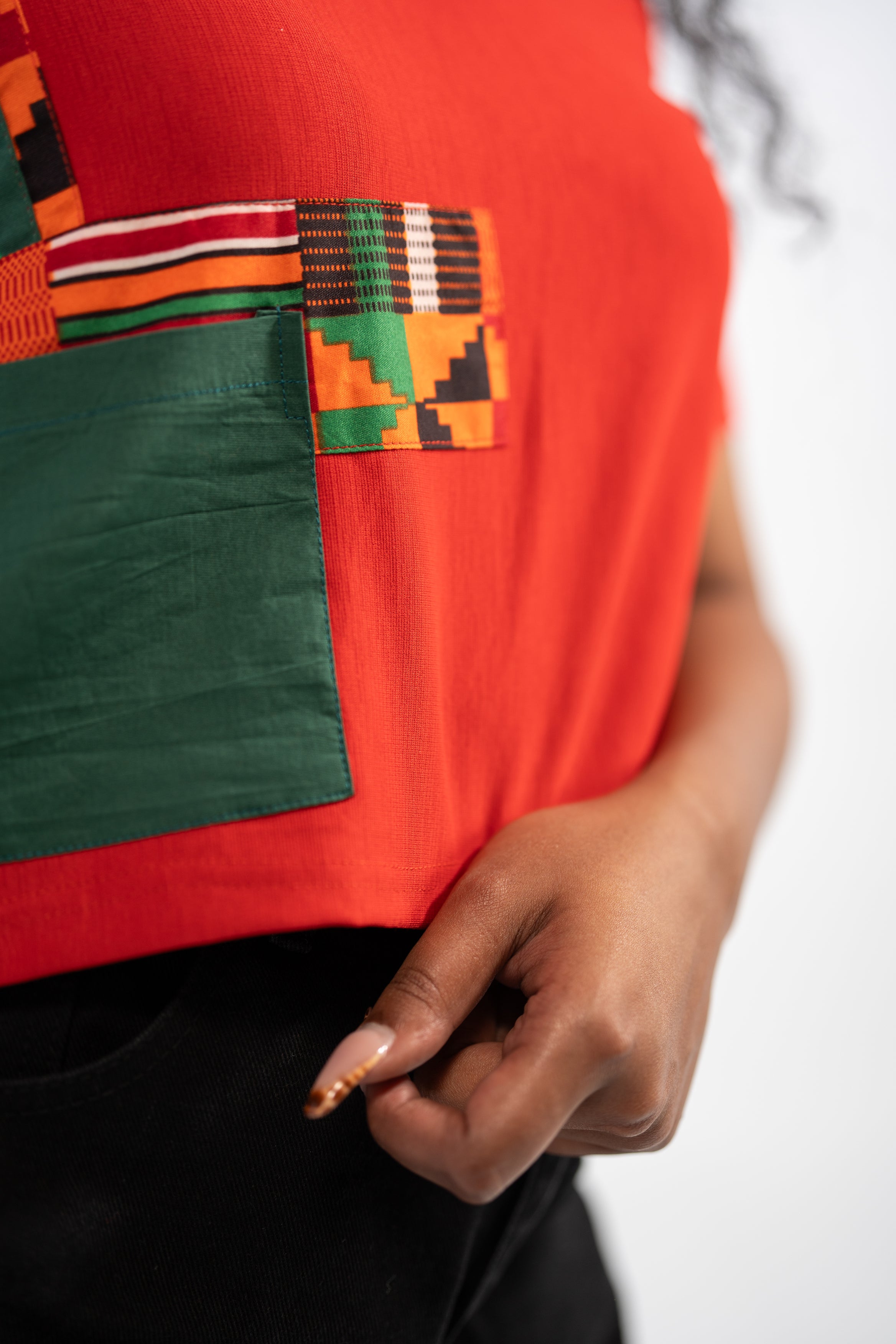 Abeni Women's African Print Top (Print Patchwork)