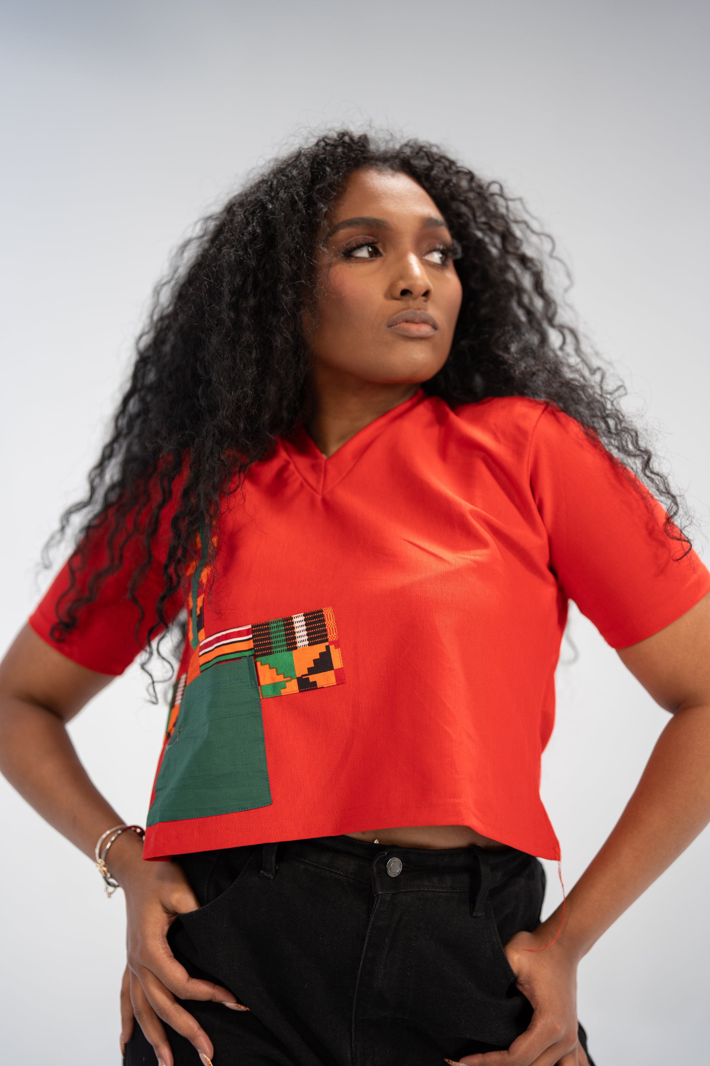 Abeni Women's African Print Top (Print Patchwork)