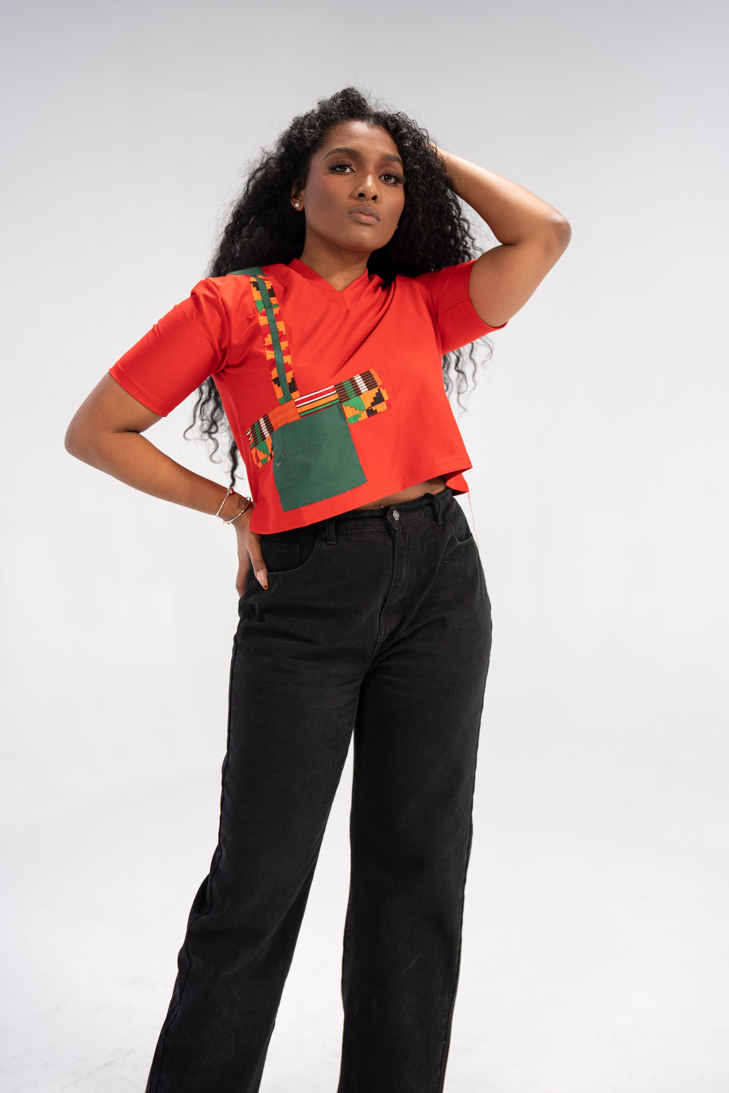 Abeni Women's African Print Top (Print Patchwork)