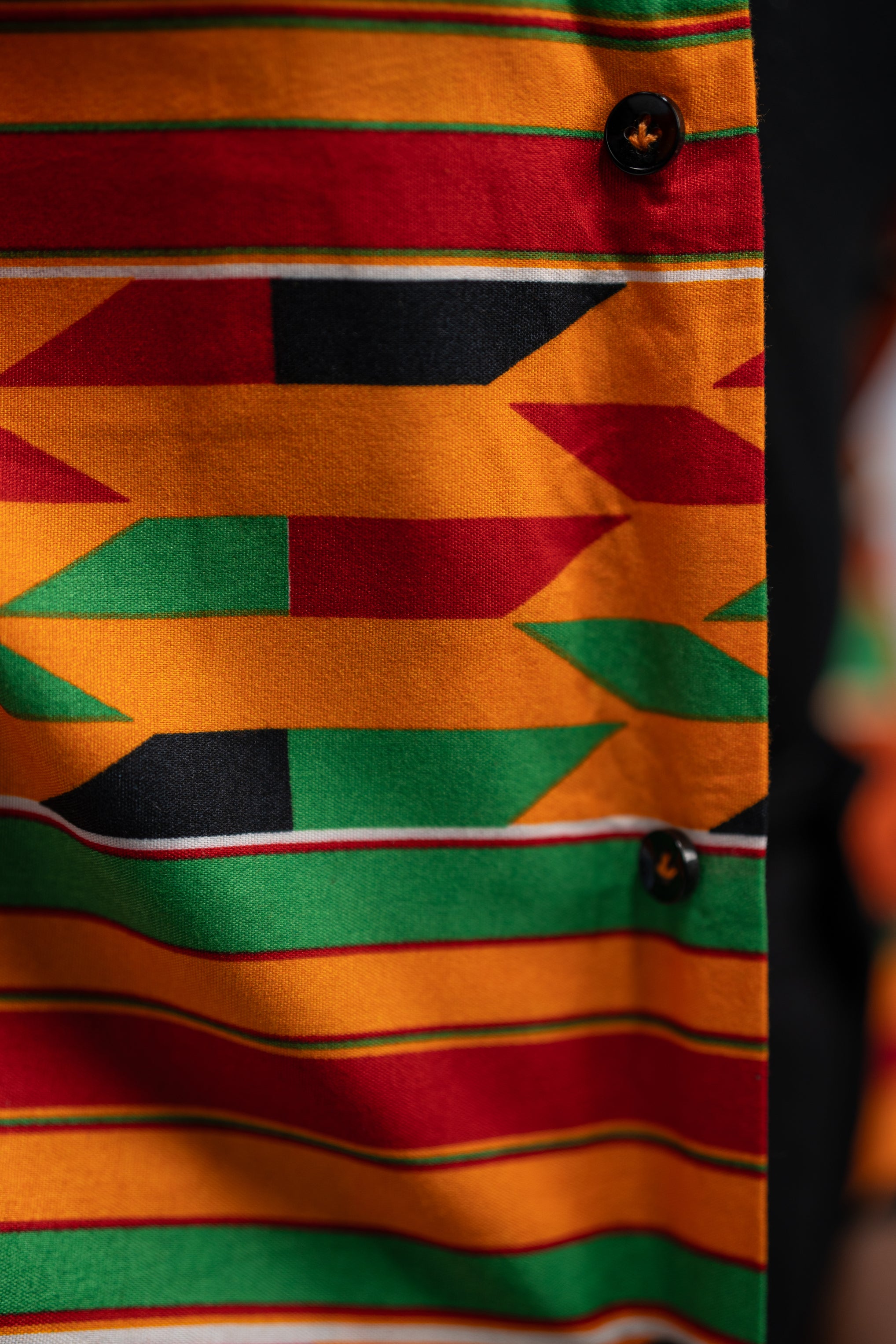 Ginika Women's African Print Jacket (Yellow Green Kente)