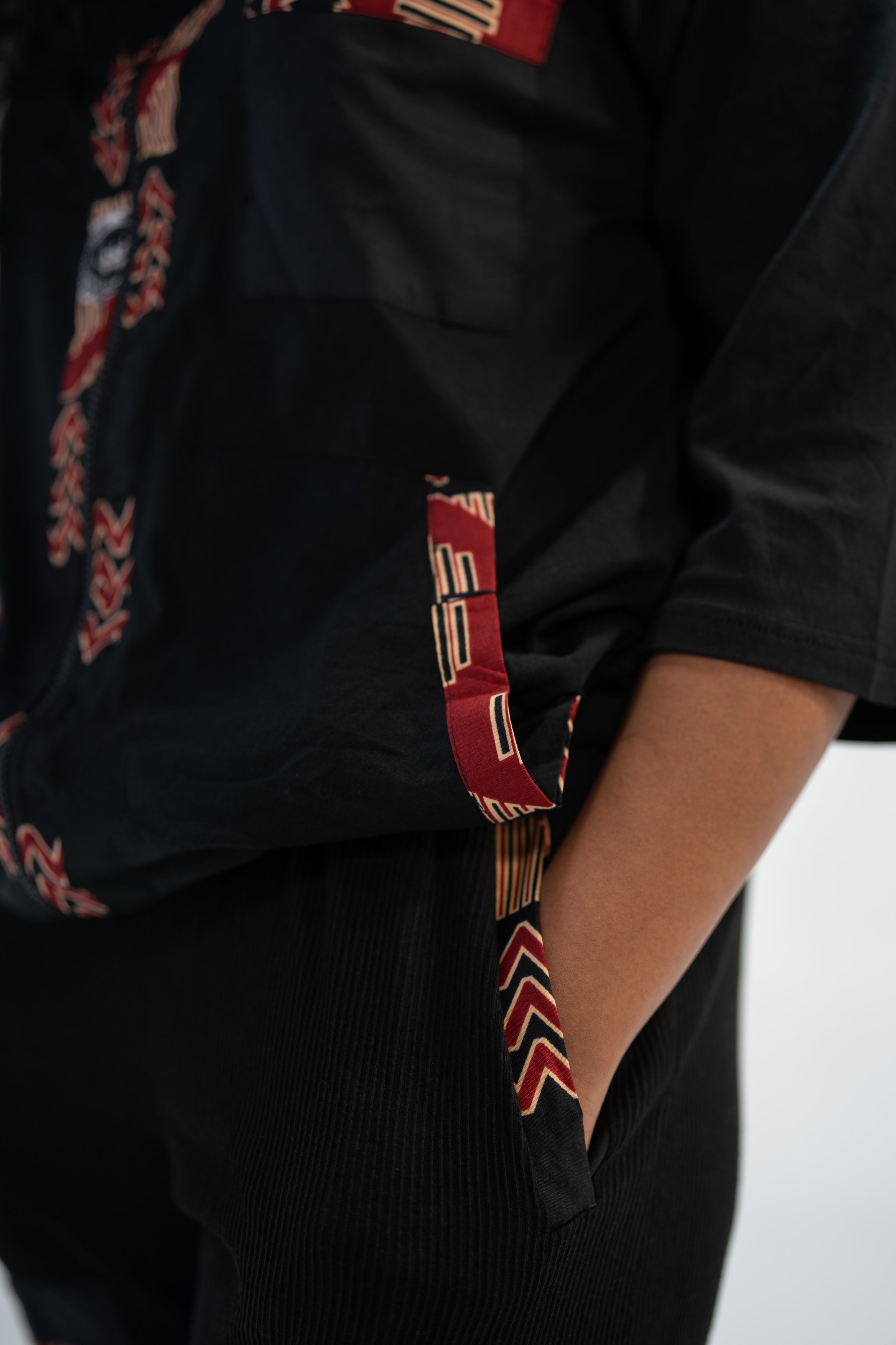 Oluchi Women's African Print Top and Pant ( Mudcloth on Cotton)