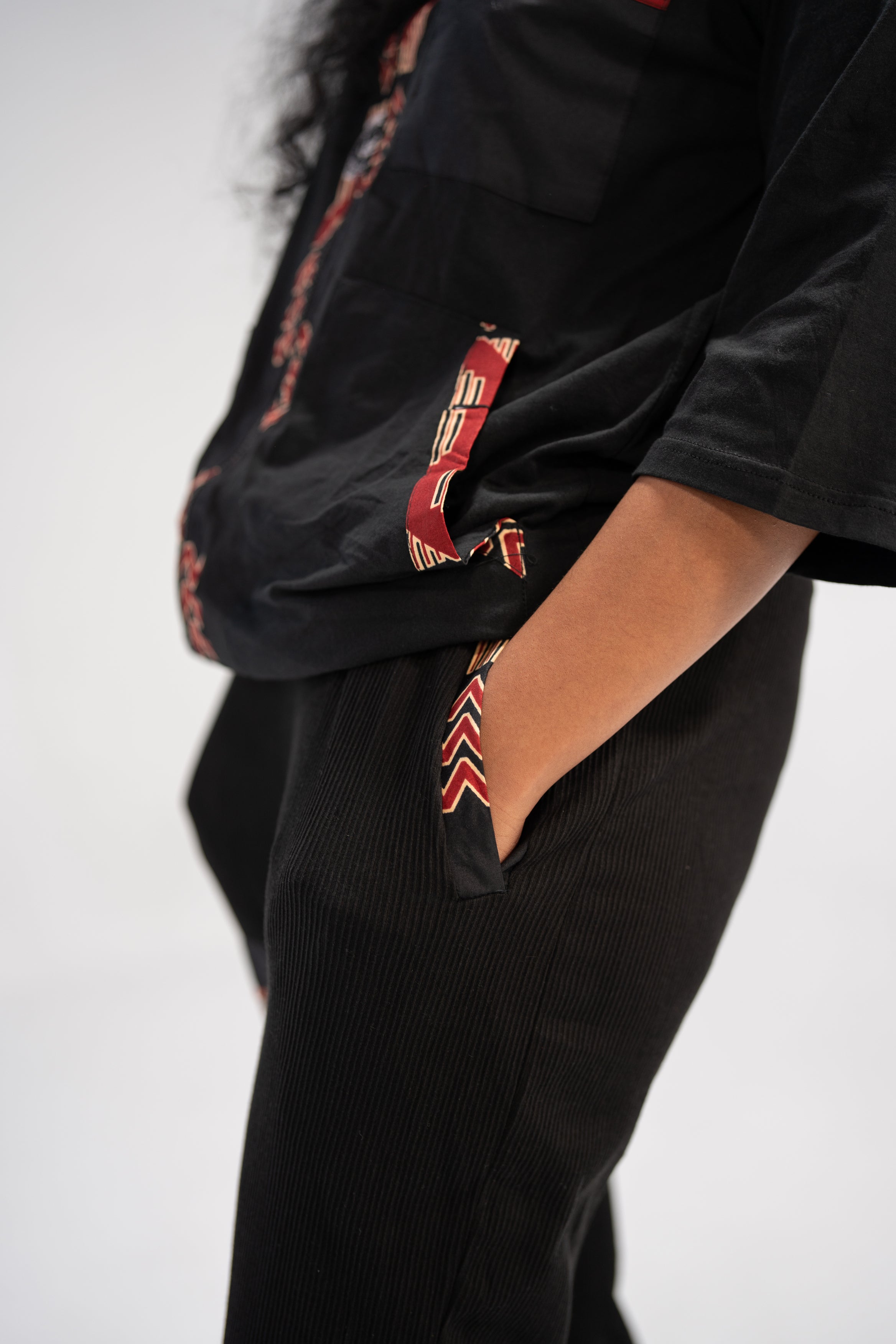 Oluchi Women's African Print Top and Pant ( Mudcloth on Cotton)