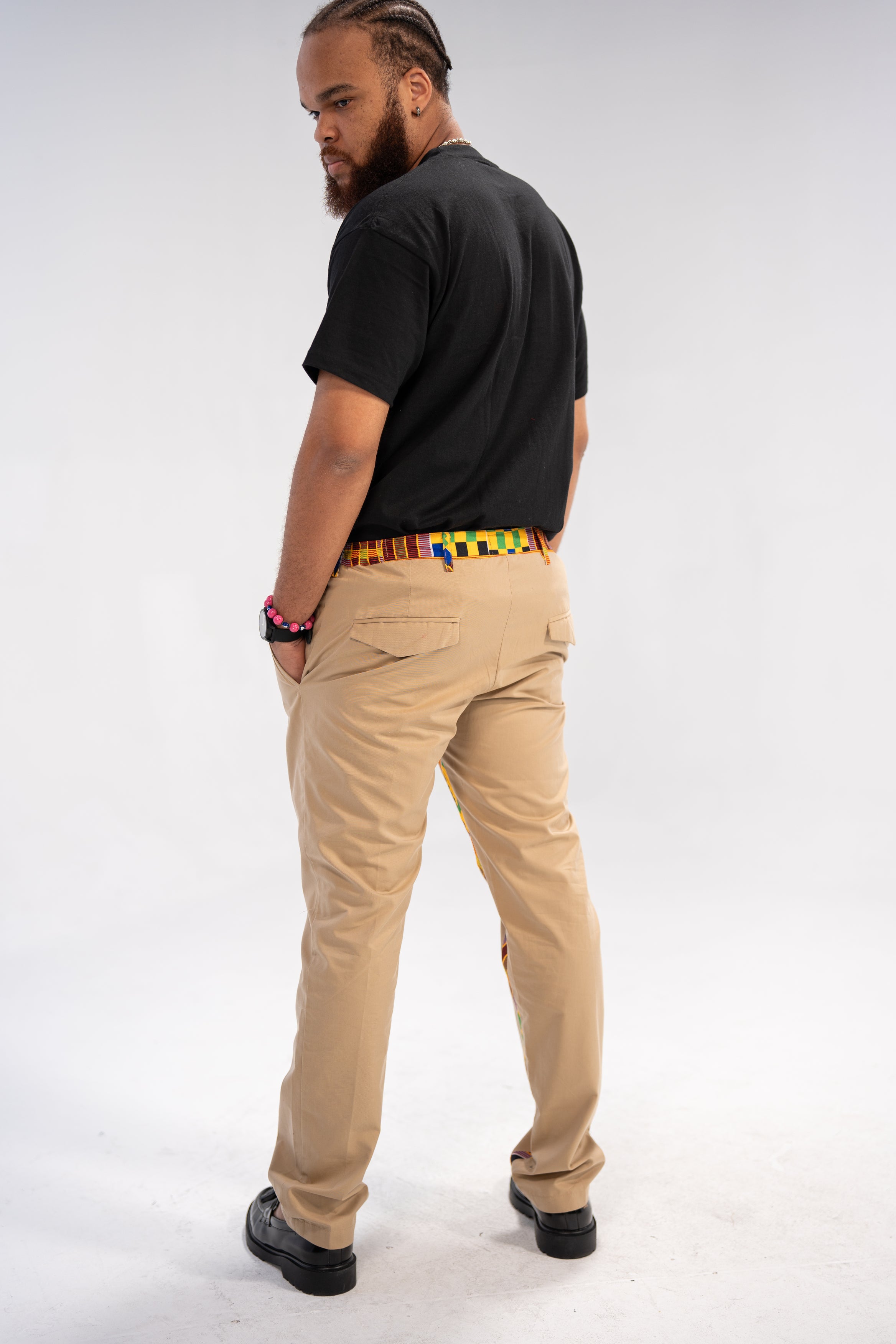 Debare Men's African Print Trousers (Kante on Cotton)