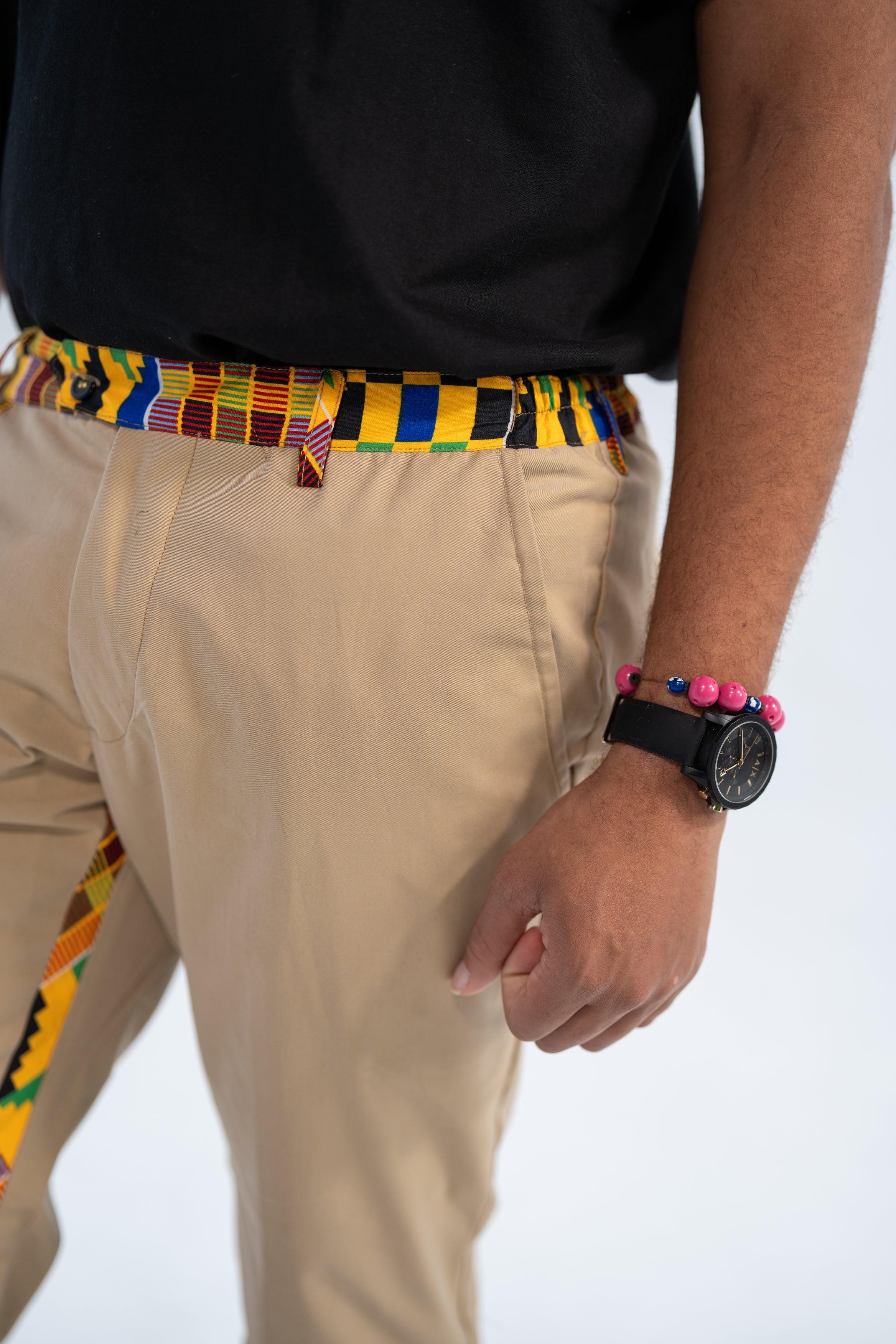 Debare Men's African Print Trousers (Kante on Cotton)