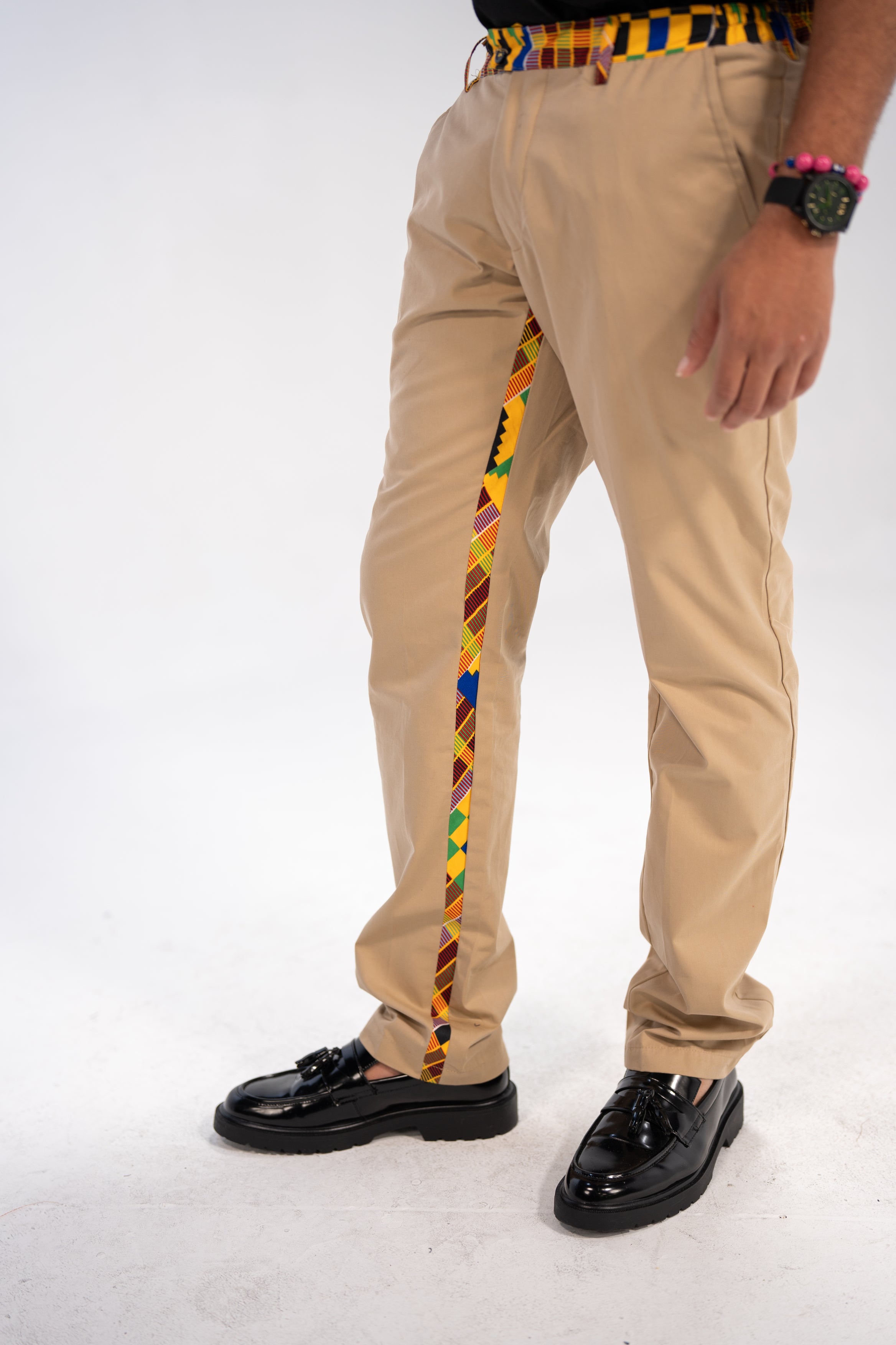 Debare Men's African Print Trousers (Kante on Cotton)