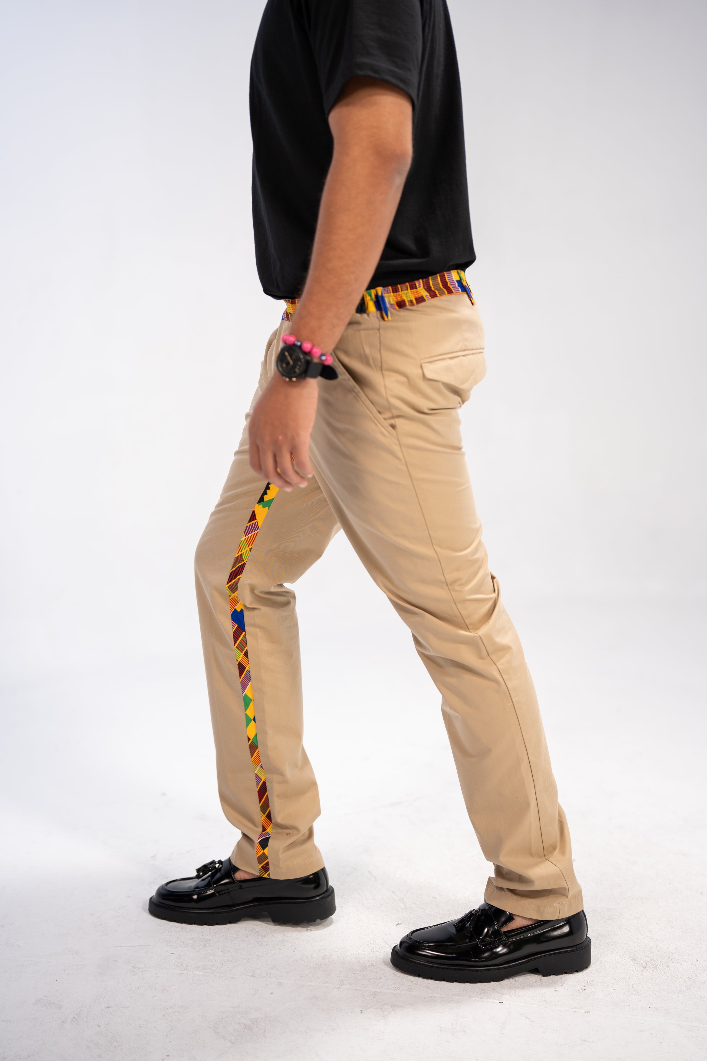 Debare Men's African Print Trousers (Kante on Cotton)