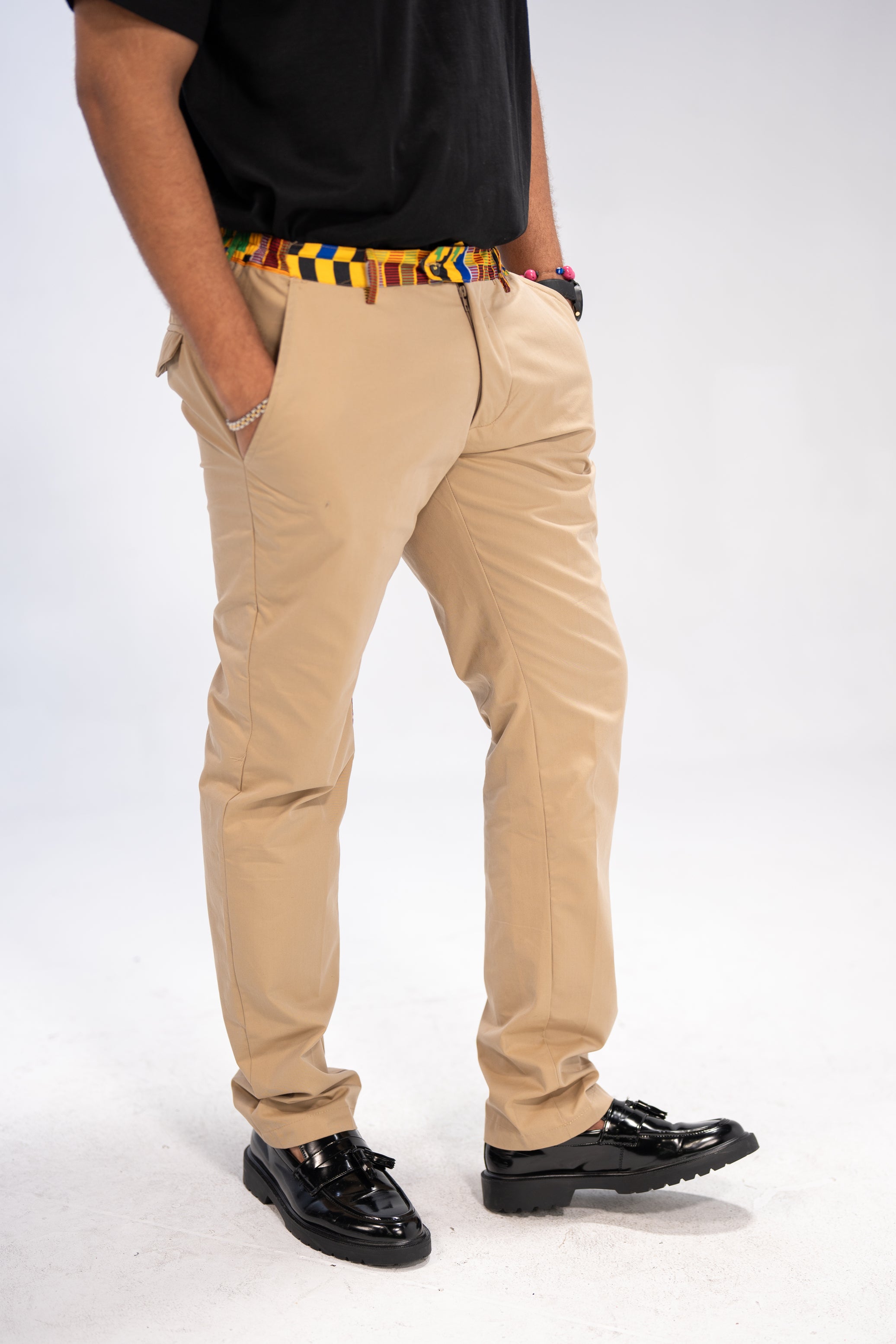 Debare Men's African Print Trousers (Kante on Cotton)