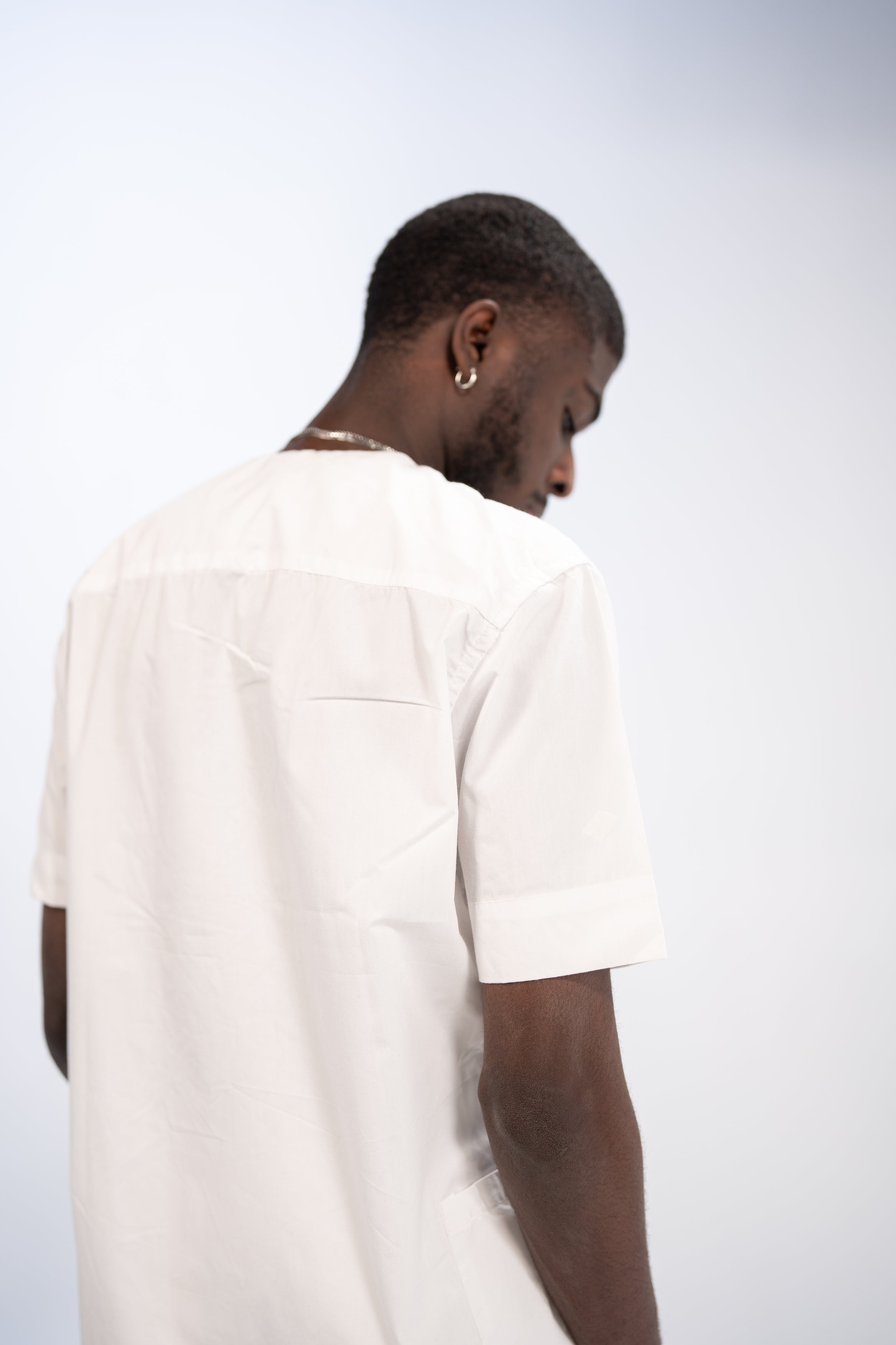 Kanye Men's African Embroidered Traditional Top (White)