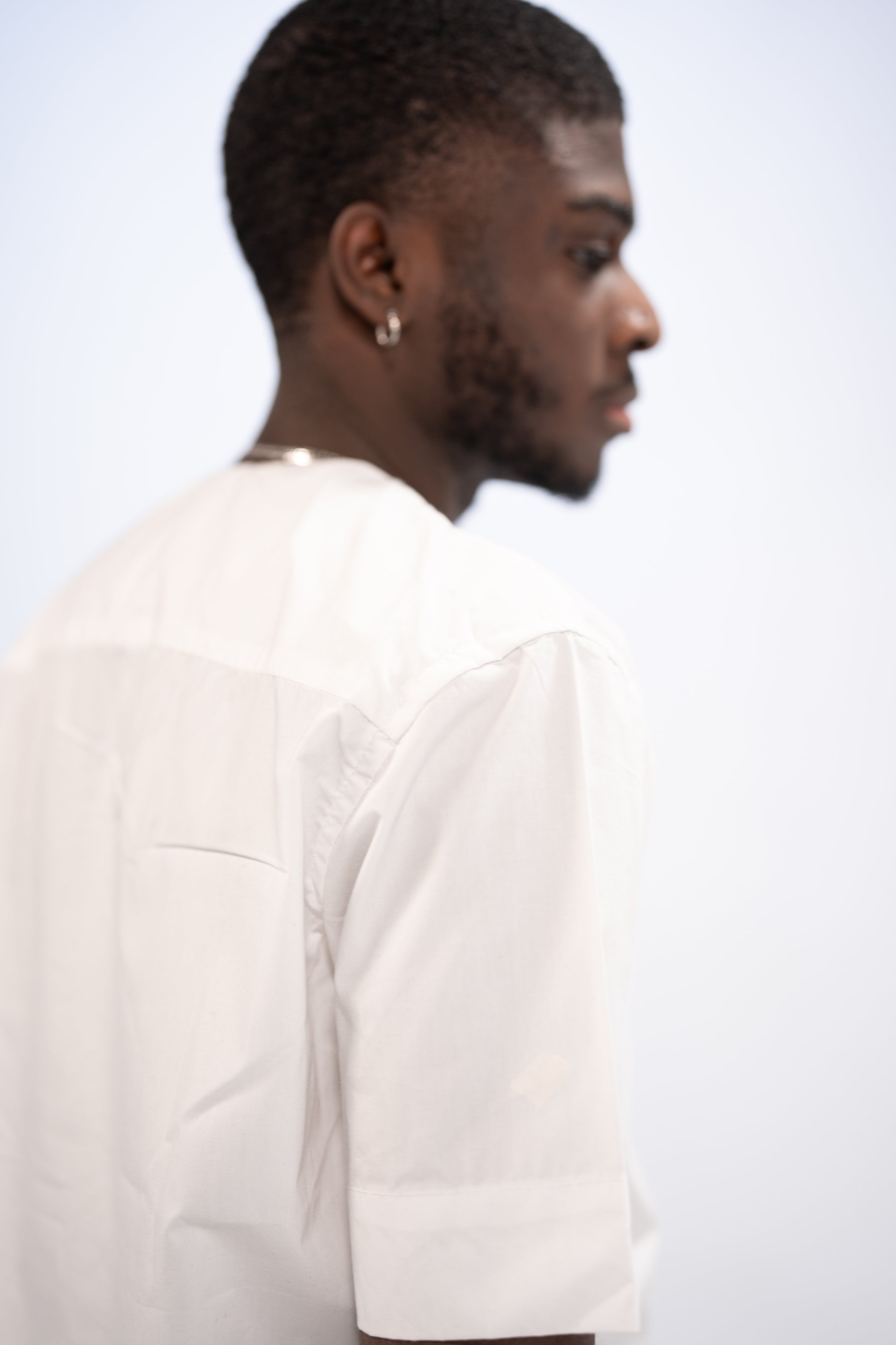 Kanye Men's African Embroidered Traditional Top (White)