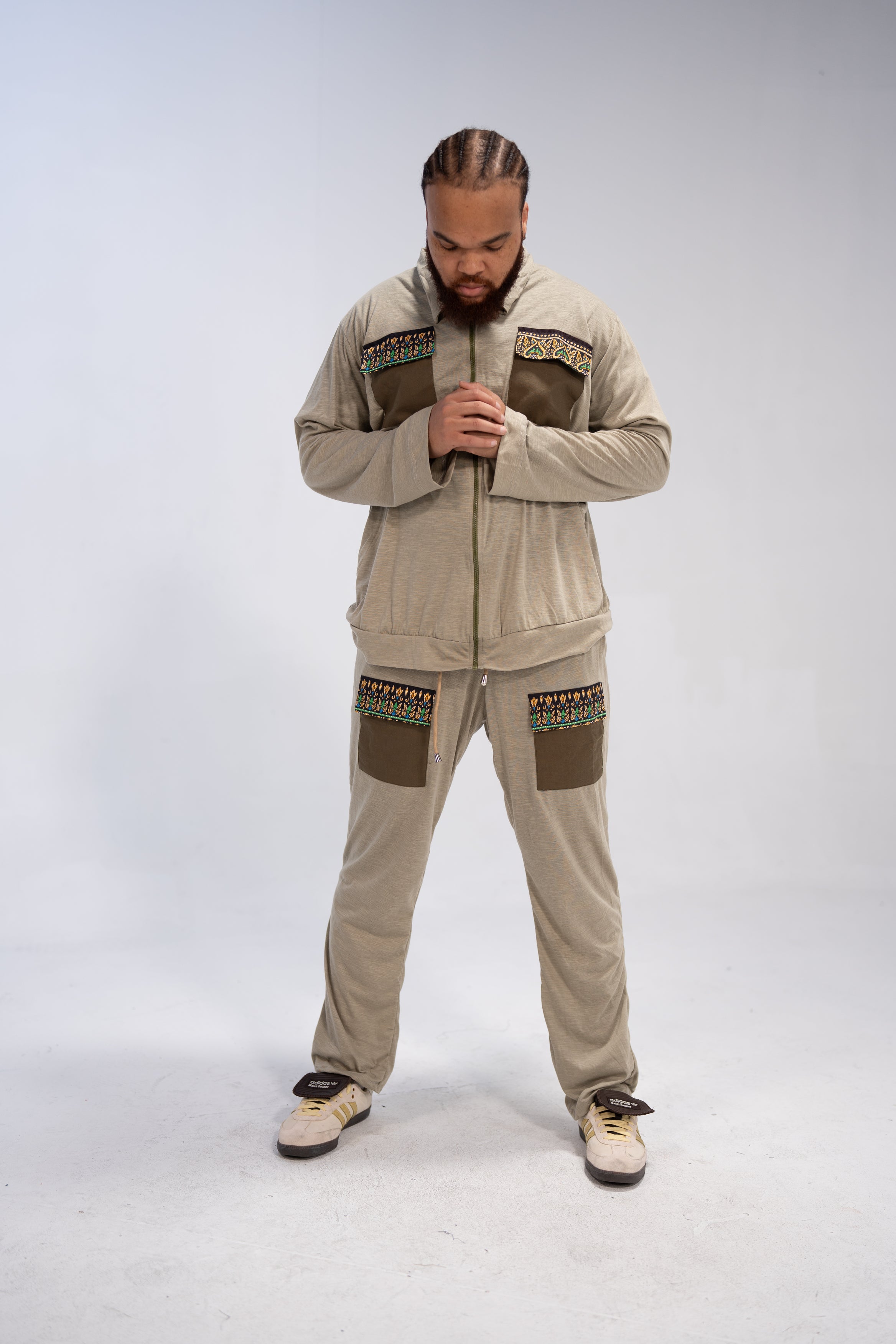 Jabari Men's African Print Top and Pant ( Print on Cotton)