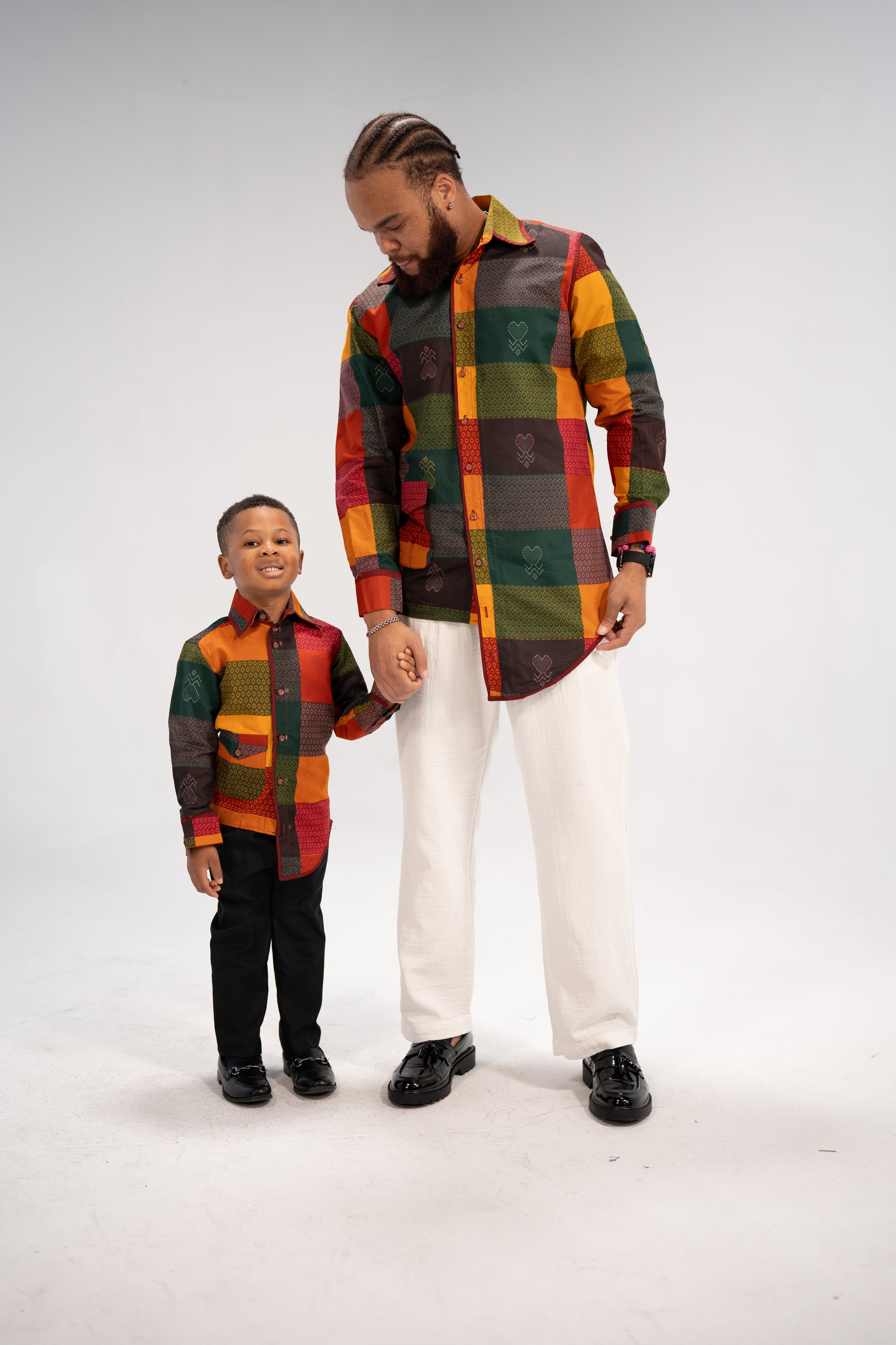 Heritage Girls' and Boy's African Print Shirt- Family Collection