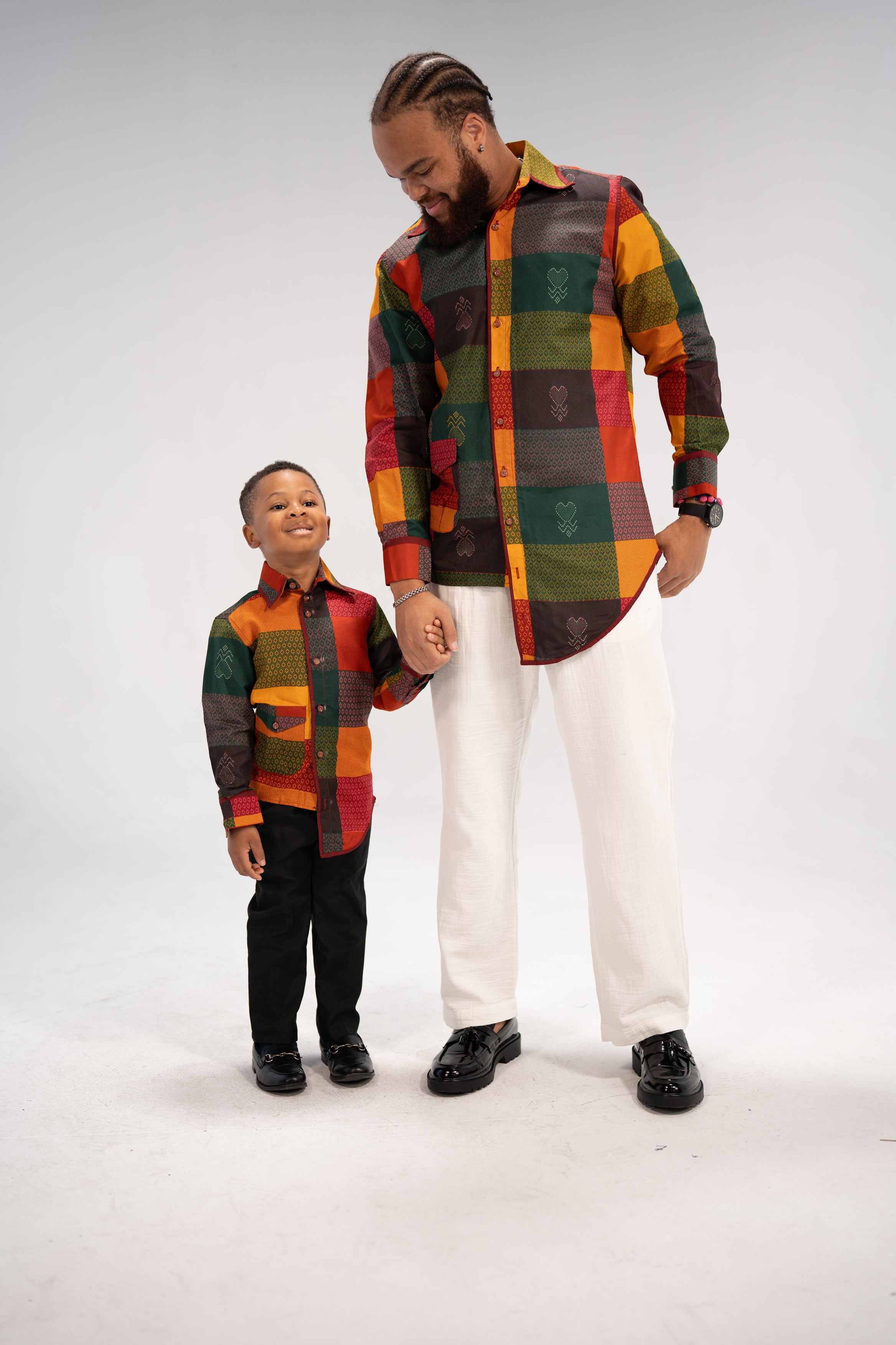 Heritage Girls' and Boy's African Print Shirt- Family Collection