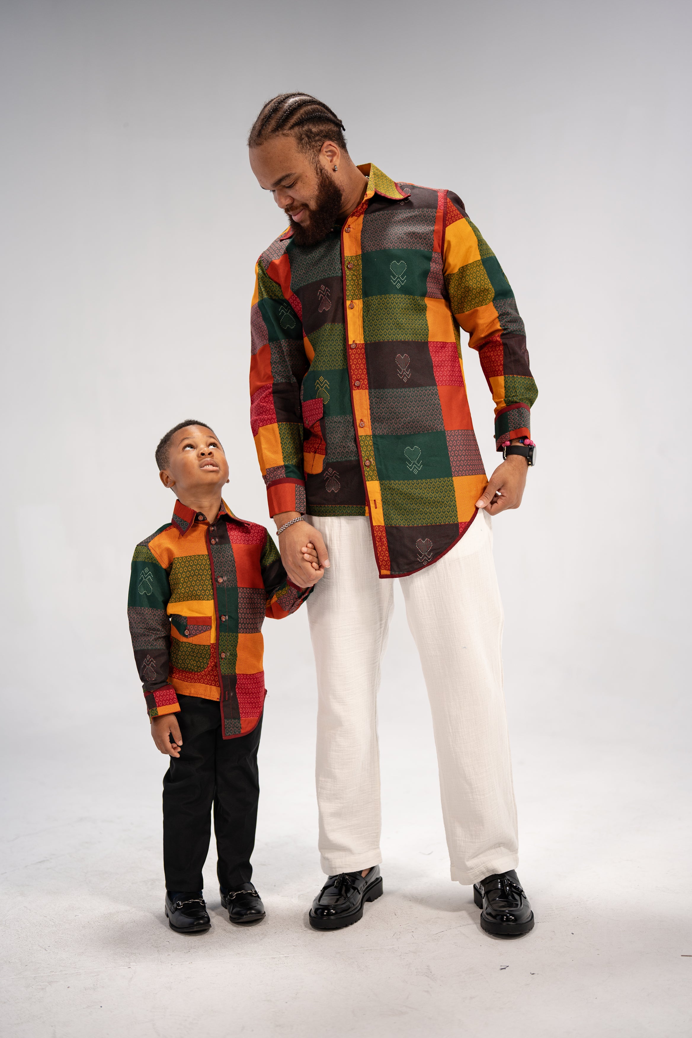 Heritage Girls' and Boy's African Print Shirt- Family Collection