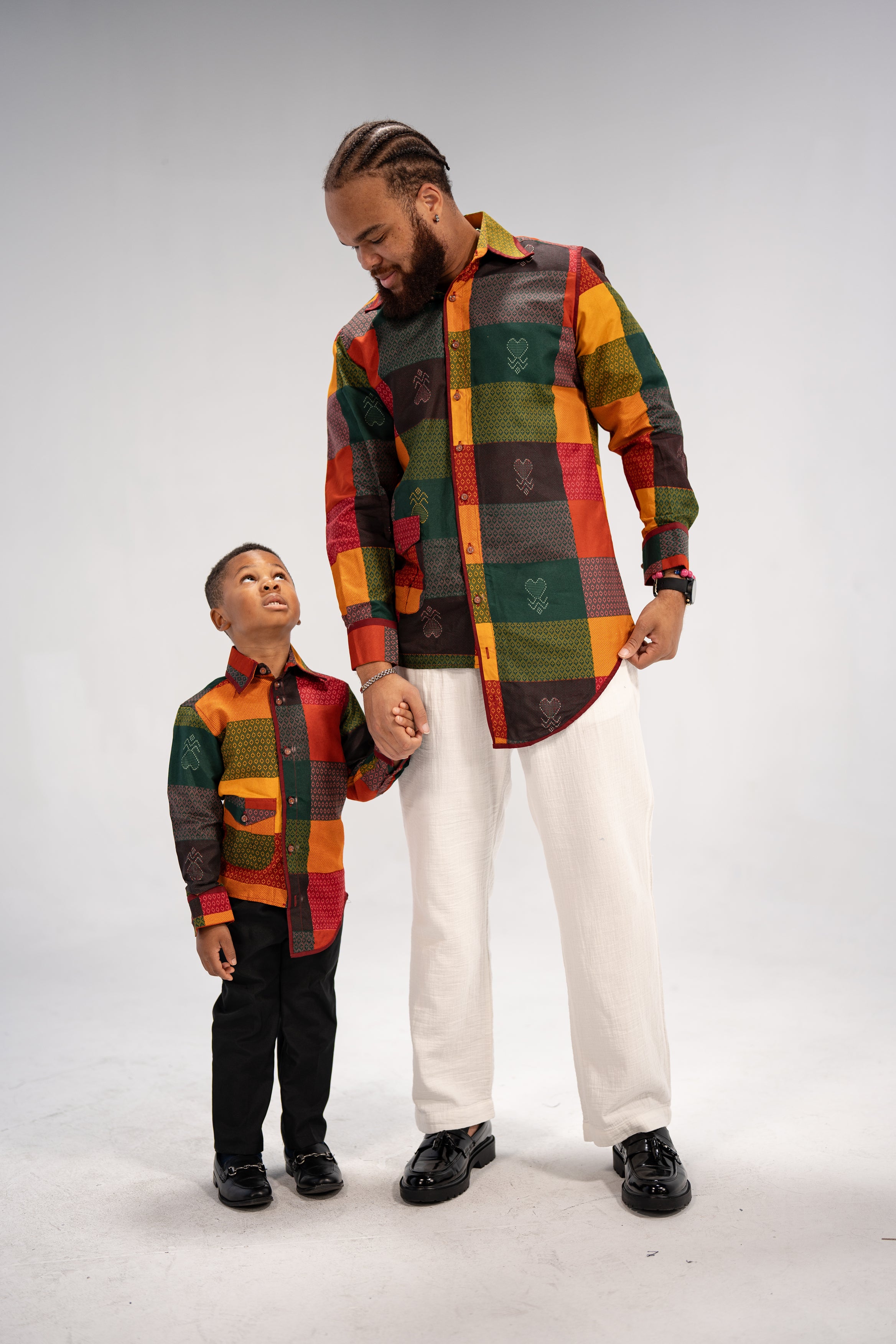 Heritage Girls' and Boy's African Print Shirt- Family Collection