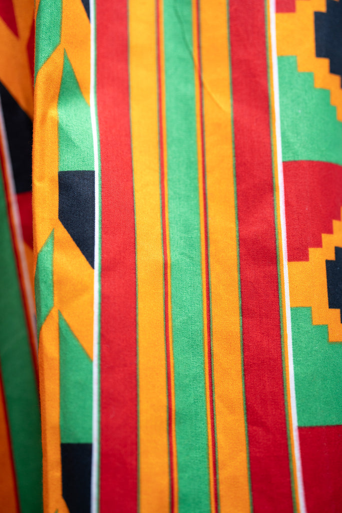 Abiola Women's African Print Maxi Dress (Print on Denim)