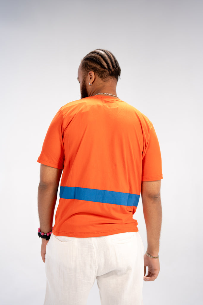 Akin Men's African Print T-Shirt (Print on Cotton)