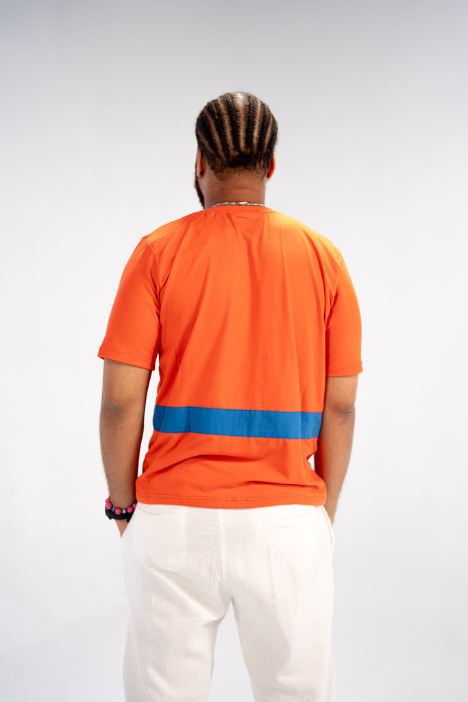 Akin Men's African Print T-Shirt (Print on Cotton)