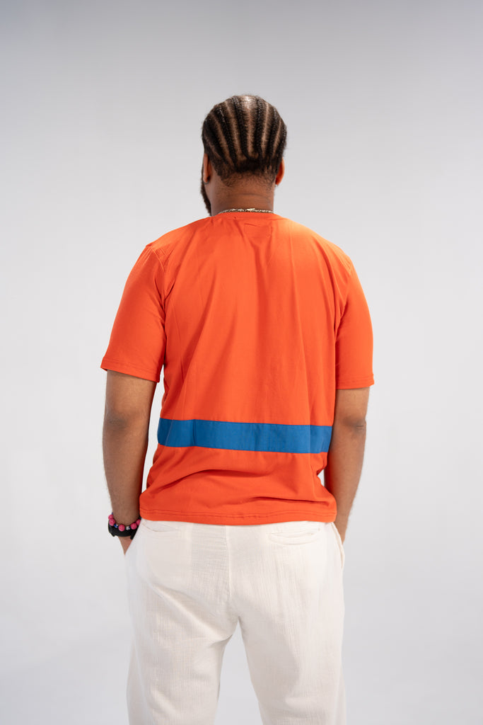 Akin Men's African Print T-Shirt (Print on Cotton)